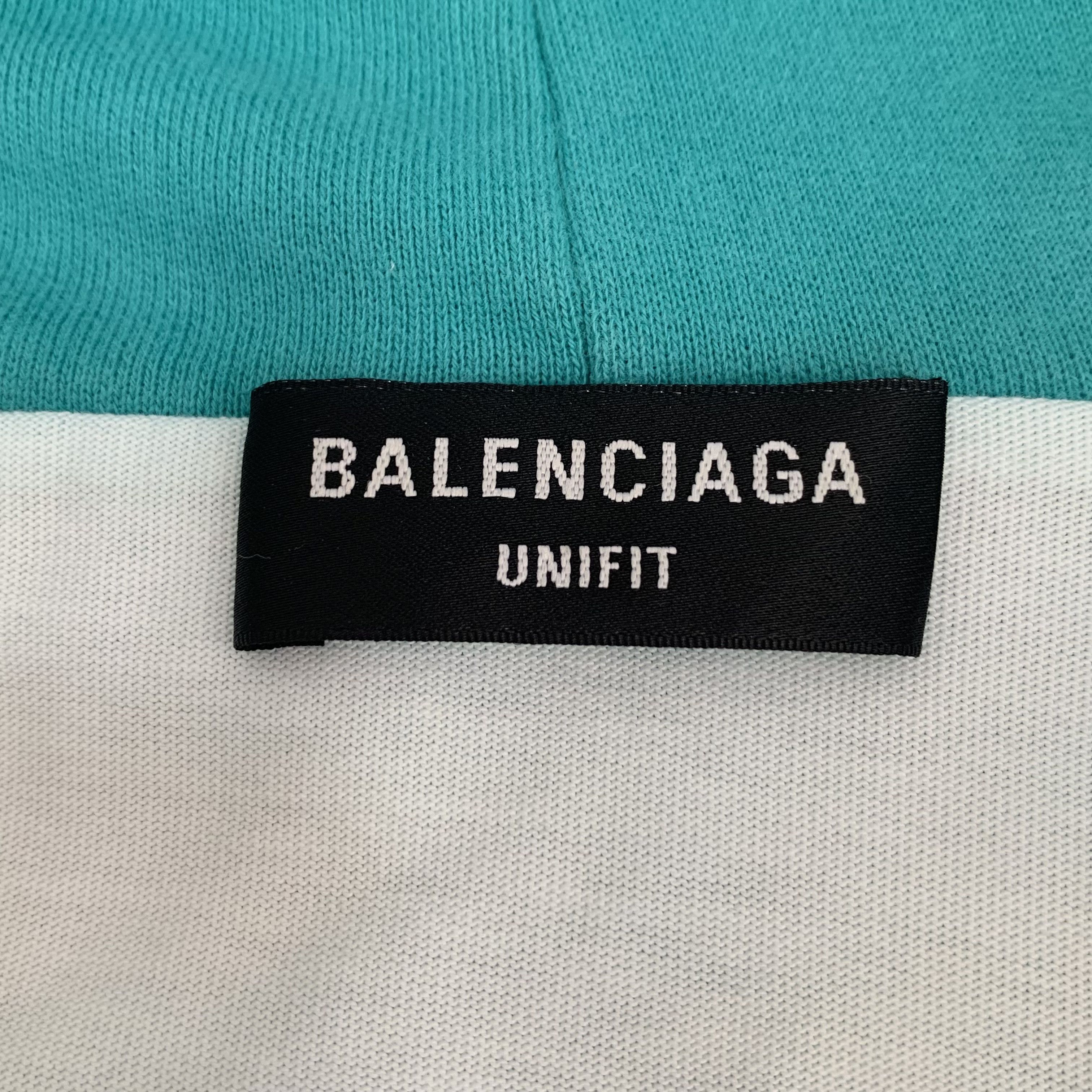 Balenciaga Balenciaga Blue Distressed Logo Hoodie (S) Size US S / EU 44-46 / 1 - 6 Thumbnail