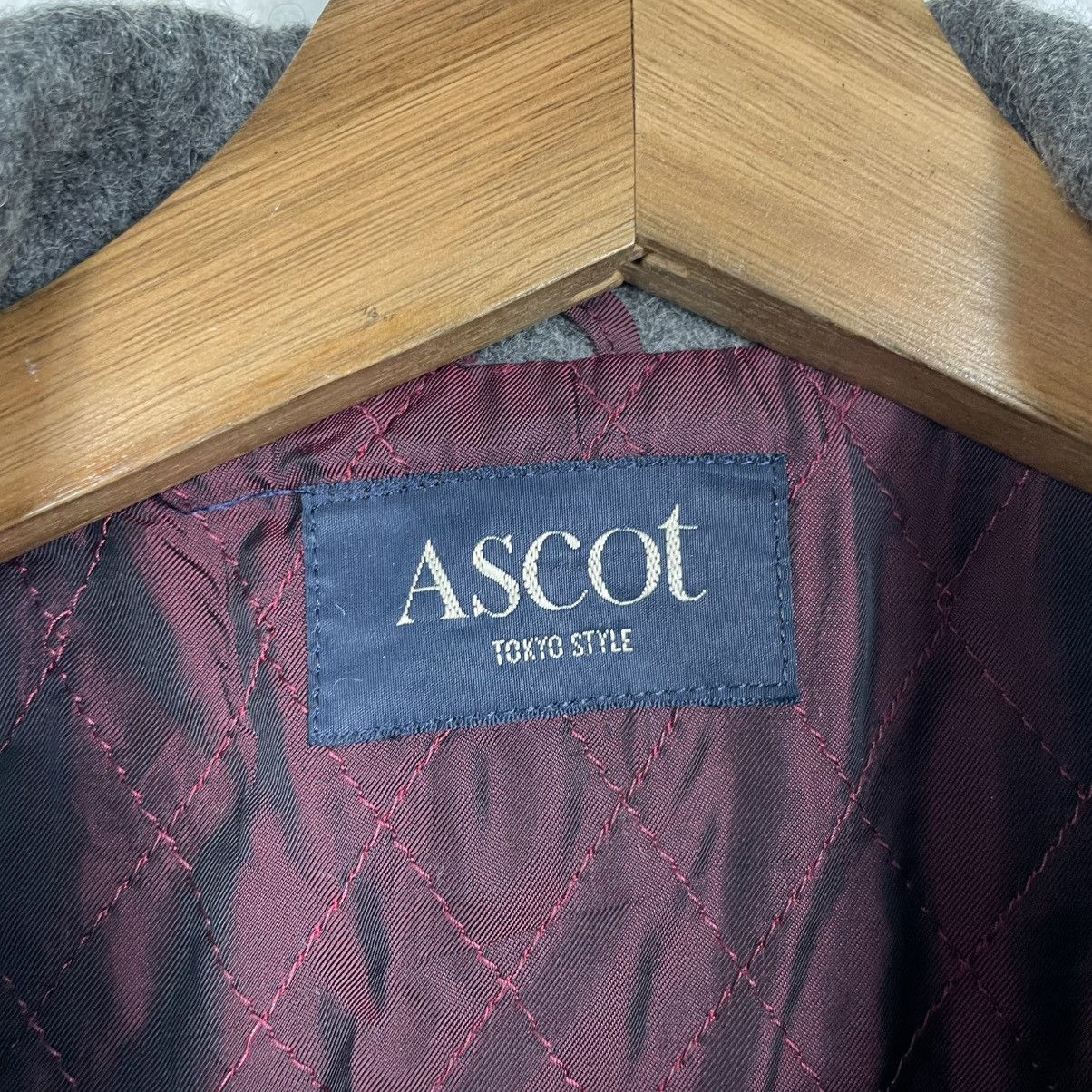 Japanese Brand Ascot Double Breasted Wool Coat Size M / US 6-8 / IT 42-44 - 15 Thumbnail