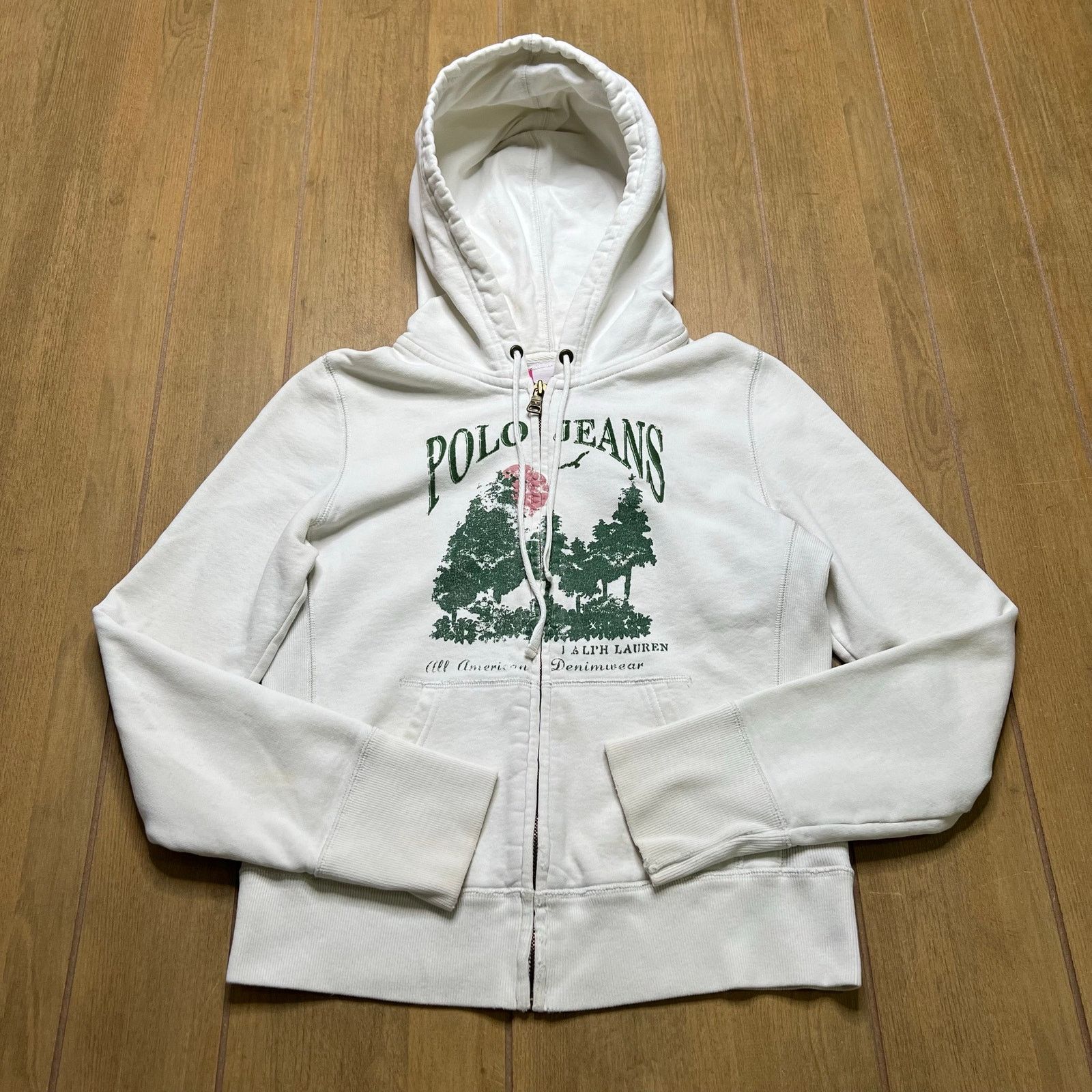 Polo Ralph Lauren Polo Jeans Co Ralph Lauren Full Zip Hoodie Women Medium Y2K Size M / US 6-8 / IT 42-44 - 1 Thumbnail