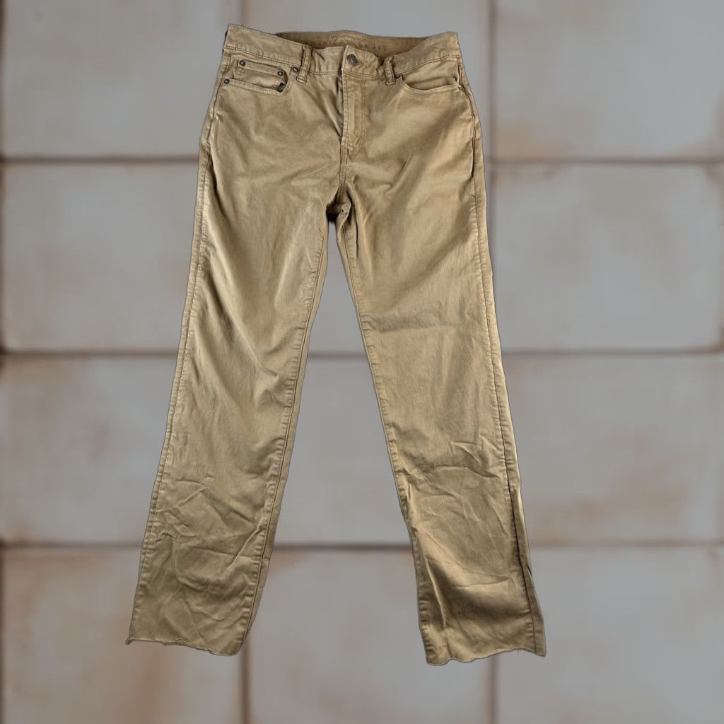 American Eagle Outfitters VINTAGE American Eagle Outfitters Chino Pants Mens Slim Straight 32 Regular Beige 36 Inseam Size US 32 / EU 48 - 1 Thumbnail