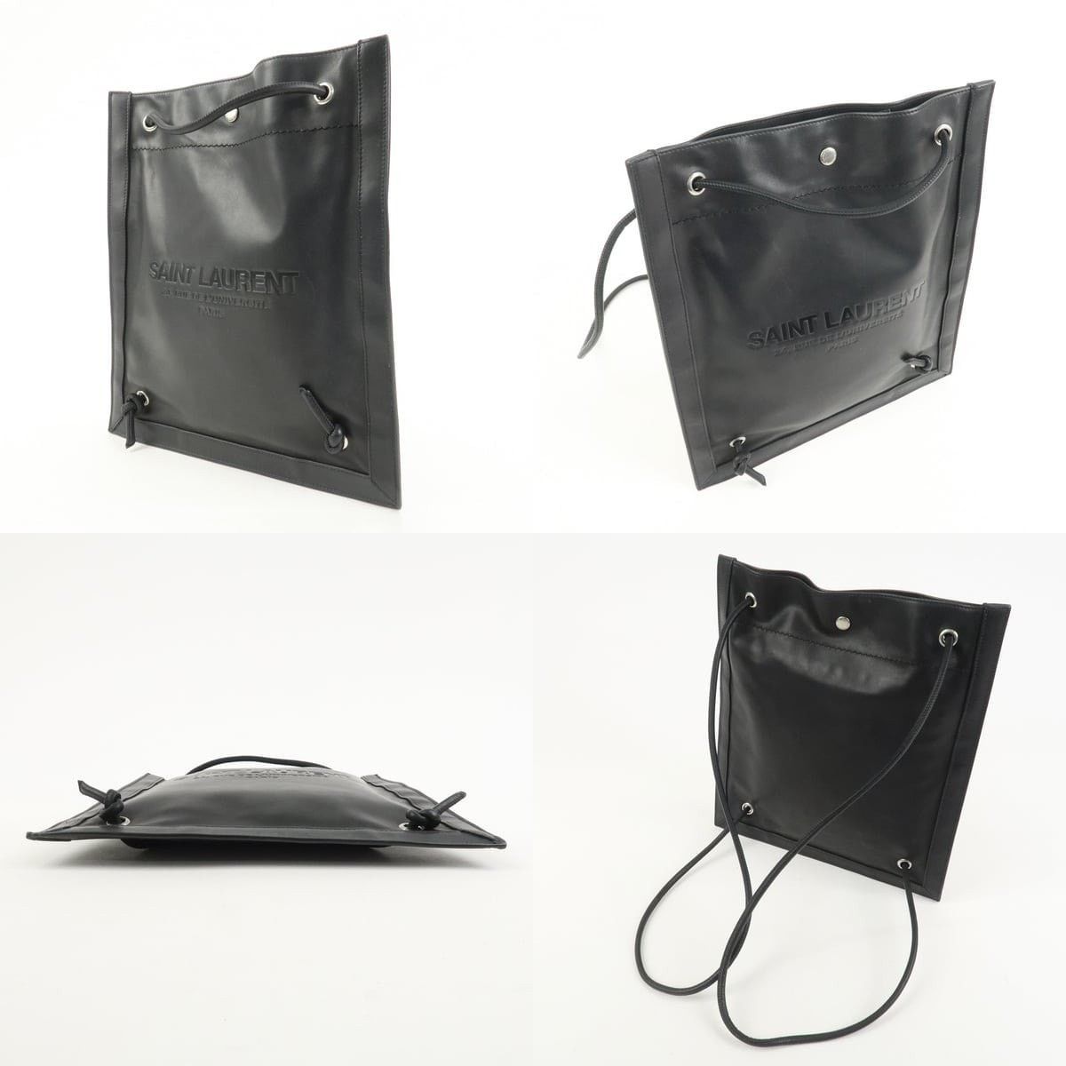 Saint Laurent Paris Saint Laurent City Calfskin Backpack Black Size ONE SIZE - 3 Thumbnail