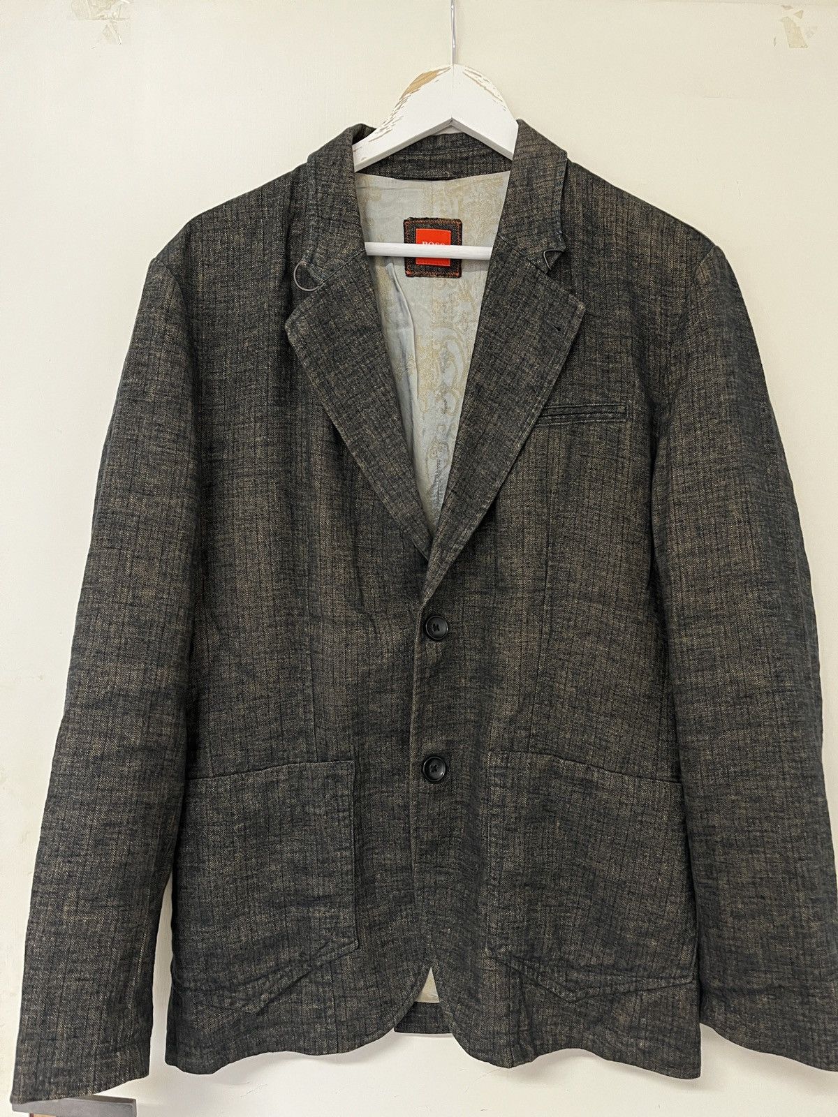 Hugo Boss Hugo Boss Deconstructed vintage handcrafted blazer Size 46S - 2 Thumbnail