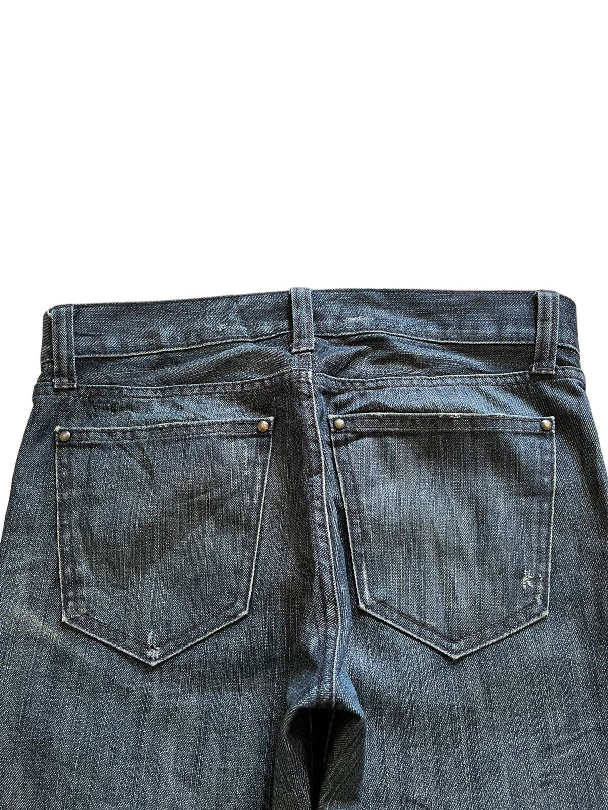 Japanese Brand × Uniqlo SALES🔥Vintage Uniqlo Mud Wash Distressed Slim Fit Jeans Size US 32 / EU 48 - 8 Thumbnail