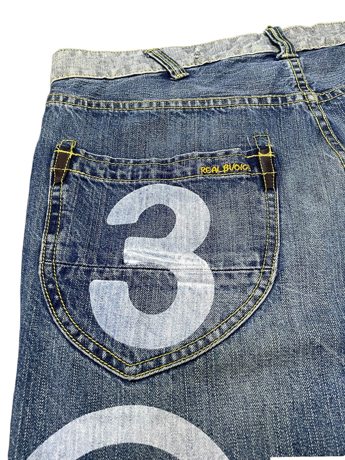 Artful Dodger × Ed Hardy Real Bvoice Painted Dirty Baggy Loose Jeans Size US 34 / EU 50 - 19 Thumbnail