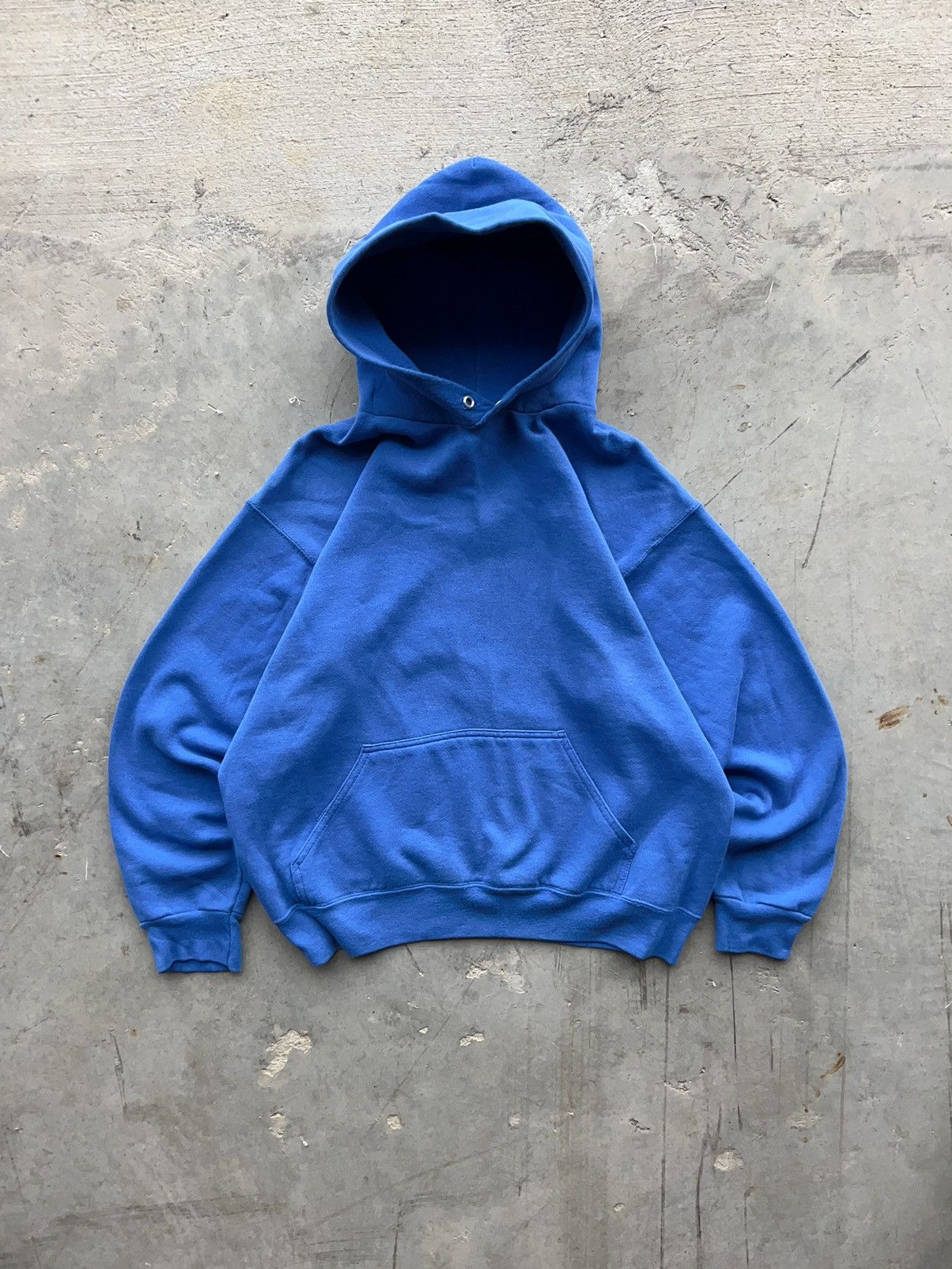 Japanese Brand × Tultex × Vintage Vintage Boxy Tultex Blank Essential Hoodie Size US L / EU 52-54 / 3 - 1 Thumbnail