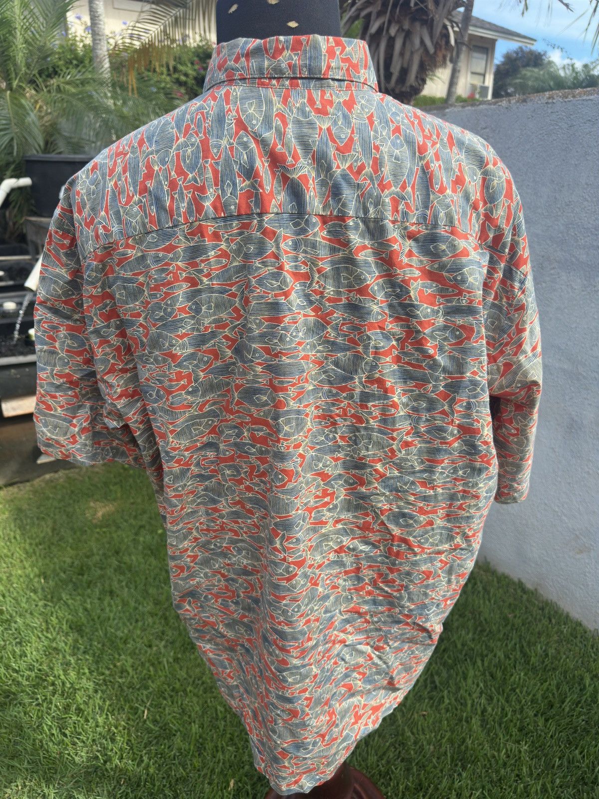 Tori Richard PreOwned Tori Richard Hawaiian Fishes Red/Blue Men's XXL Size US XXL / EU 58 / 5 - 2 Thumbnail