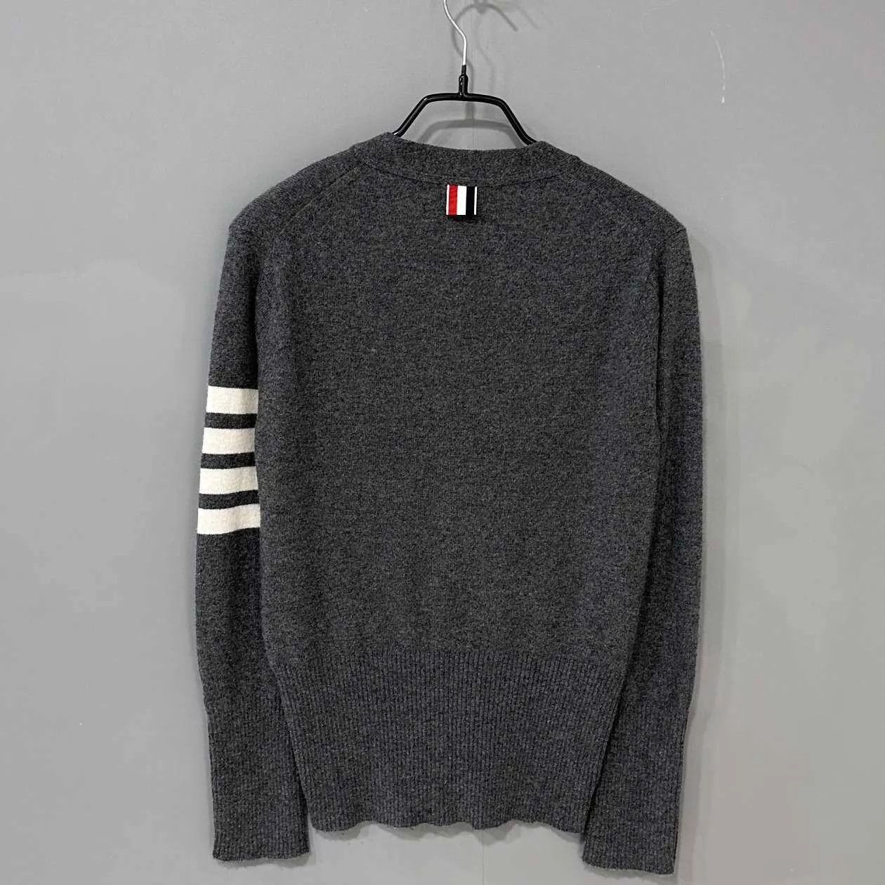 Thom Browne Thom Browne Charcoal Gray Cashmere Cardigan Size 42 Size M / US 6-8 / IT 42-44 - 3 Thumbnail