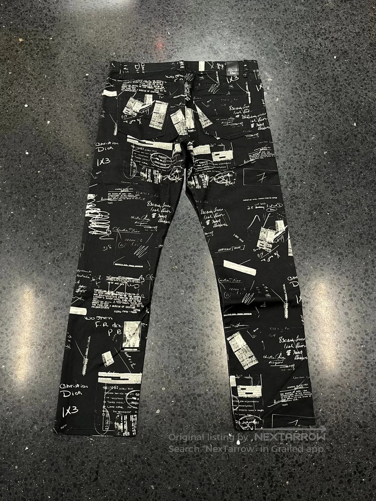 Dior Dior Men's Runway Newspaper Jeans. Size US 31 - 2 Thumbnail