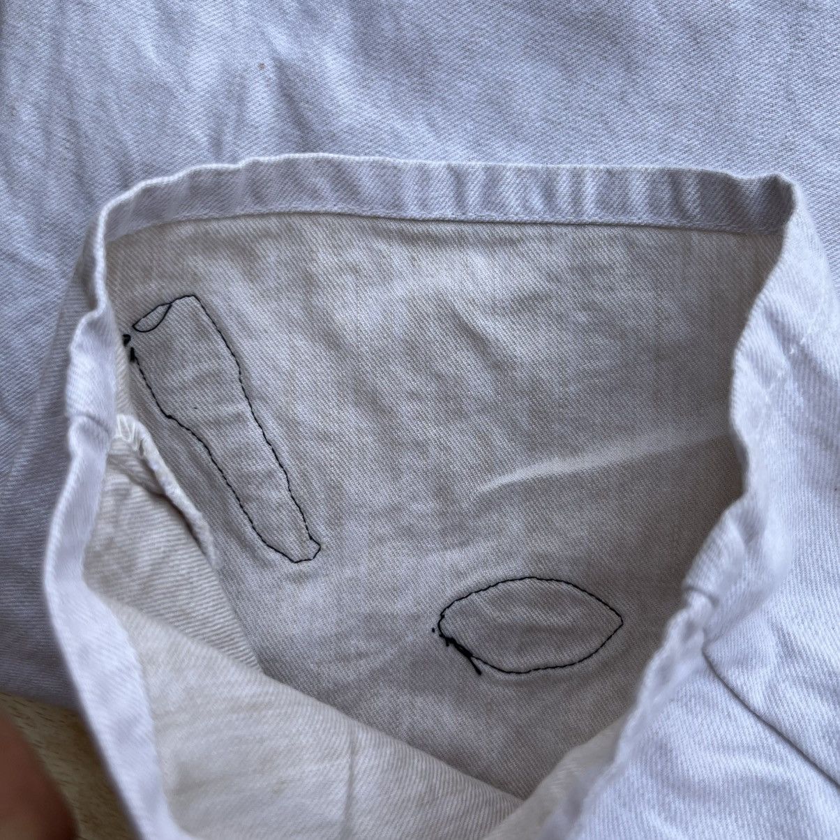 Ne-Net NE-NET ISSEY MIYAKE BROKEN WHITE BAGGY Size US 31 - 12 Thumbnail