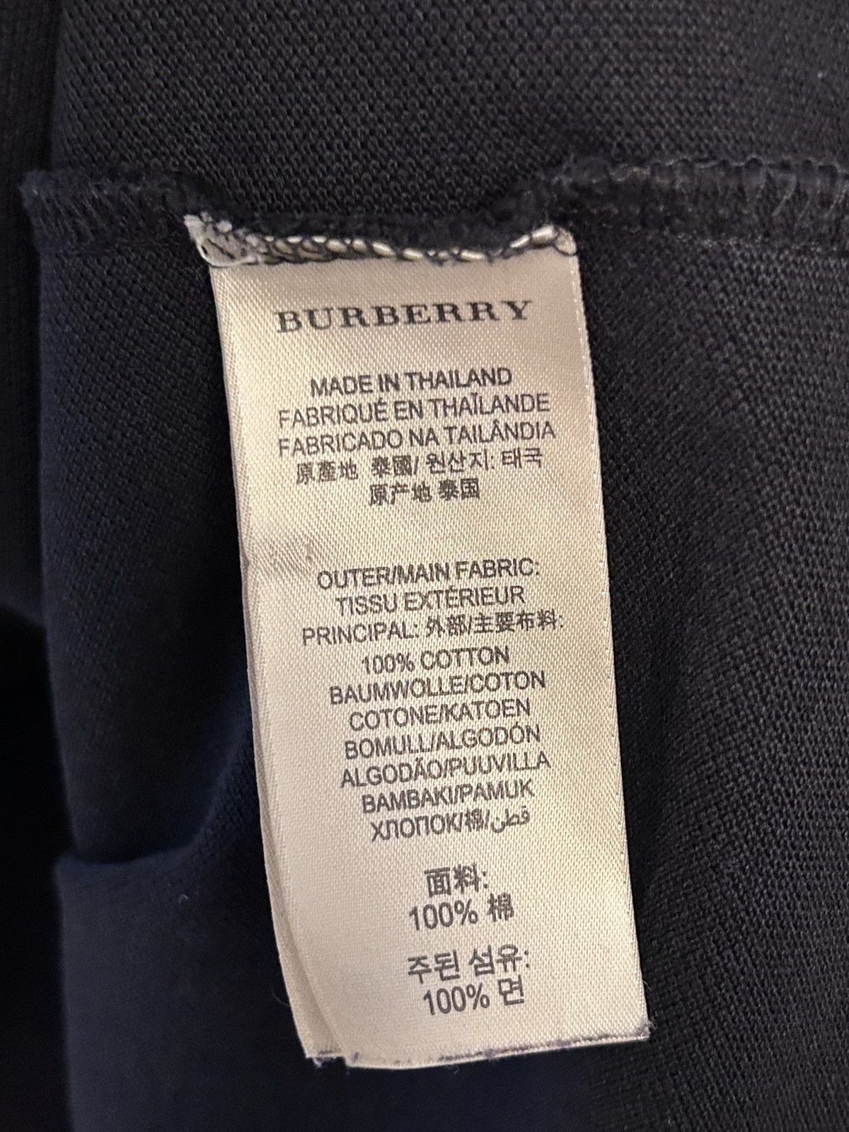 Burberry Burberry cotton piqué polo shirt Nova Check collar large Size US L / EU 52-54 / 3 - 9 Thumbnail