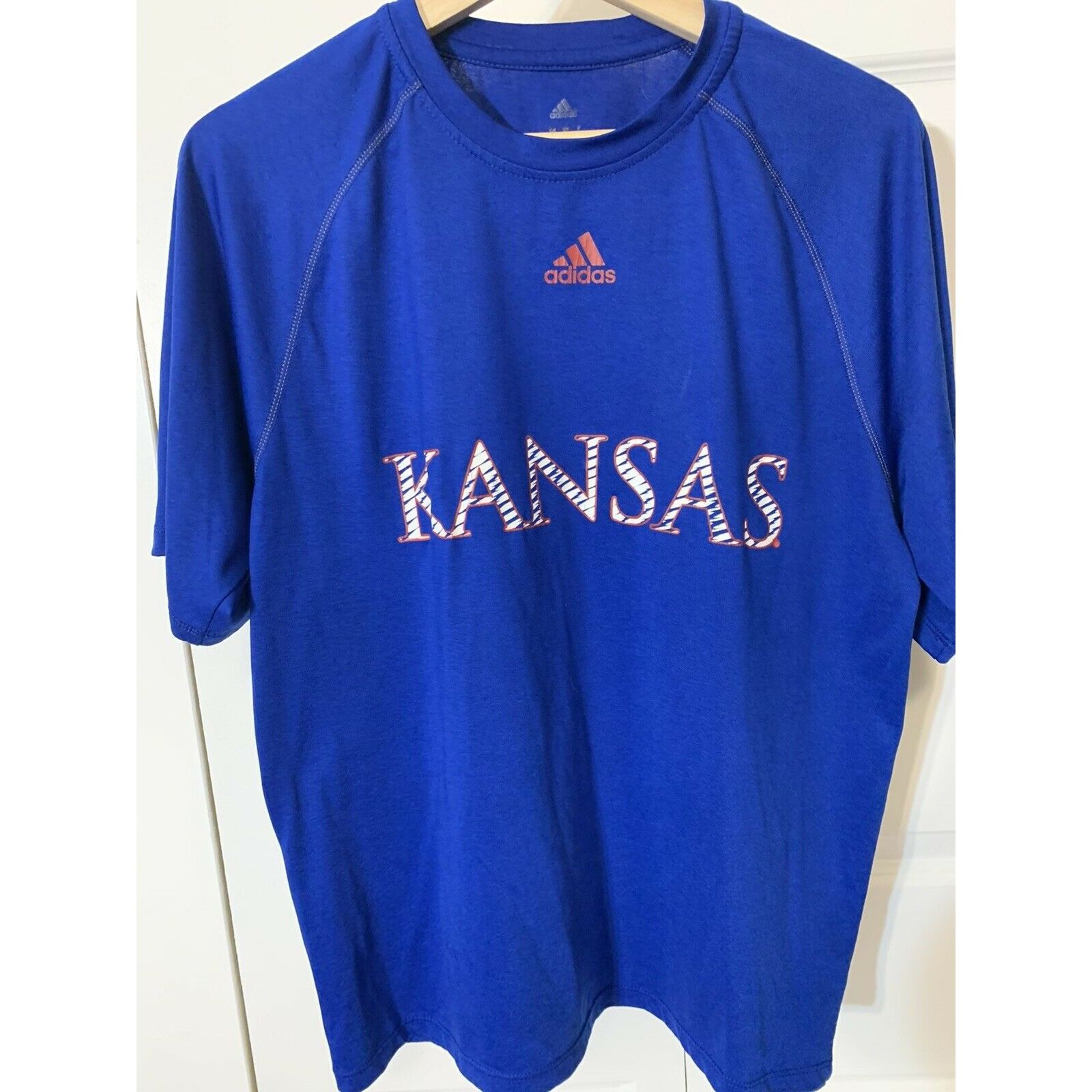 Adidas Adidas Kansas Jayhawks Cotton Blue Mens Sz S | Grailed