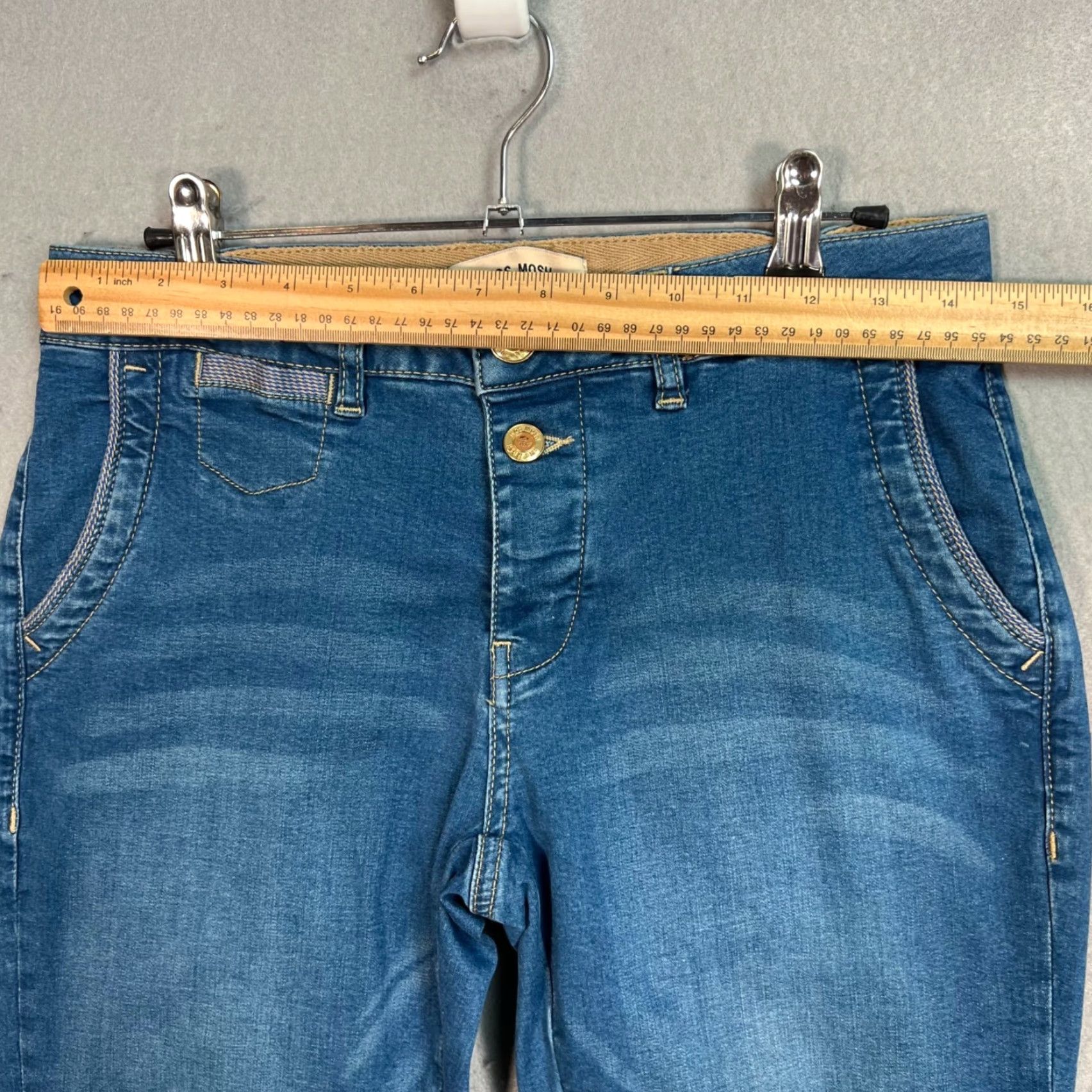 Vintage Mos Mosh Womens Cropped Jeans 27 Adult Blue Denim 5-Pocket Size 27" / US 4 / IT 40 - 6 Thumbnail