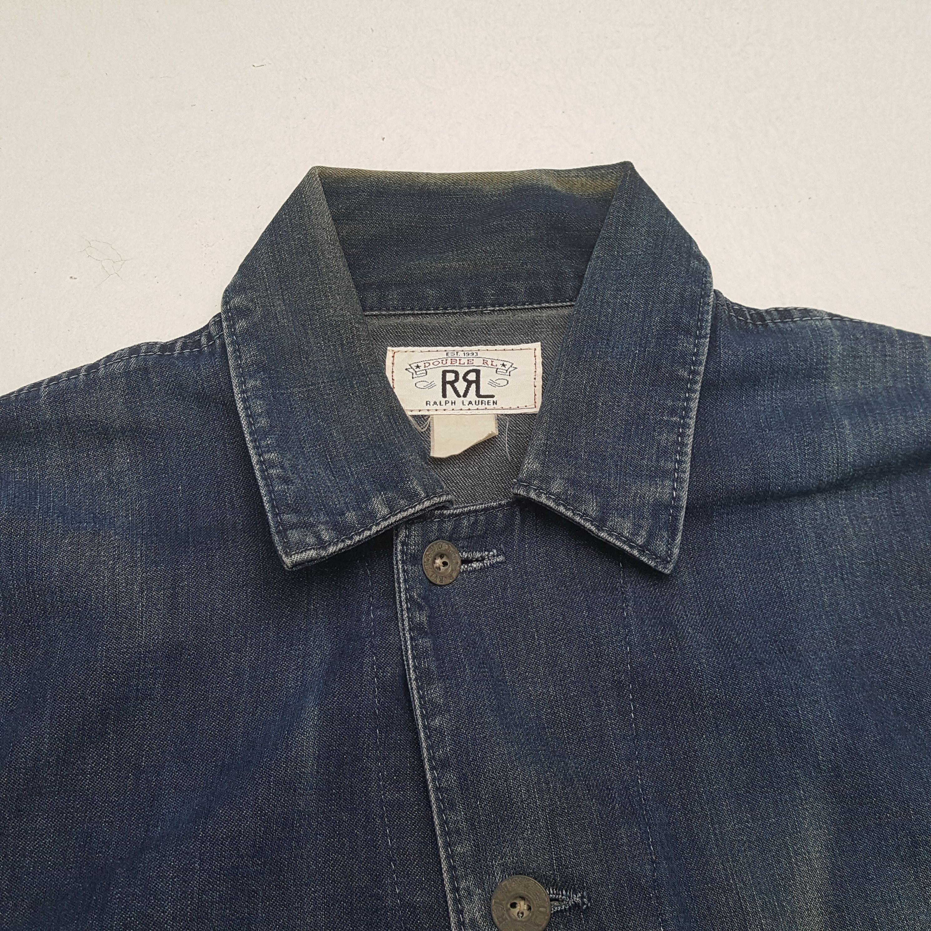 Polo Ralph Lauren Vintage RRL Ralph Lauren Rare Design Denim Jacket Size US S / EU 44-46 / 1 - 4 Thumbnail