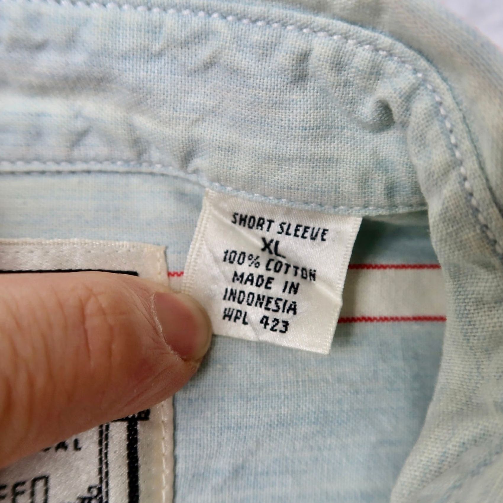Levi's VINTAGE Levis Mens XL Shirt Button Down Short Sleeve Striped Blue 90s Size US XL / EU 56 / 4 - 6 Thumbnail