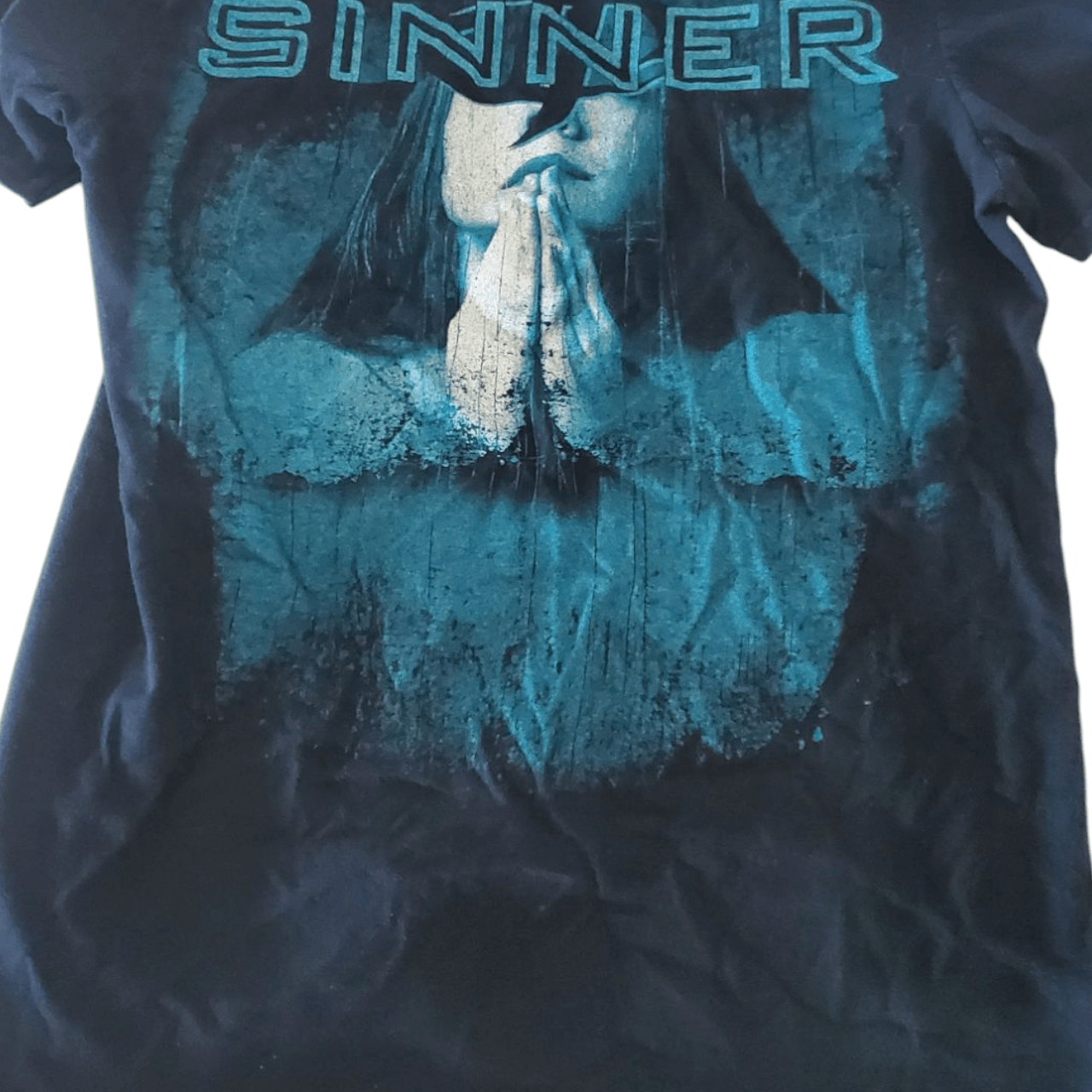 Vintage 2010s Drowning Pool Sinner Album T-Shirt Size US S / EU 44-46 / 1 - 2 Thumbnail
