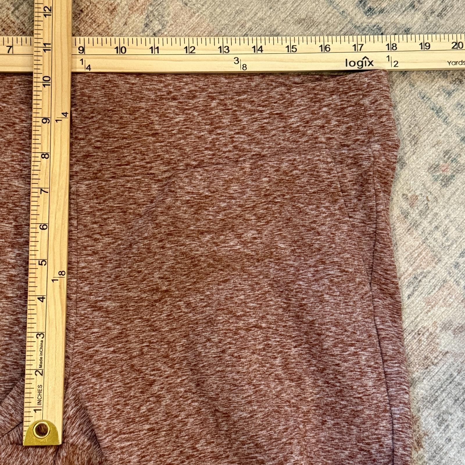 Torrid Torrid heathered rose leggings wide waistband size 1 (14/16) Size 40" / US 18 - 3 Thumbnail