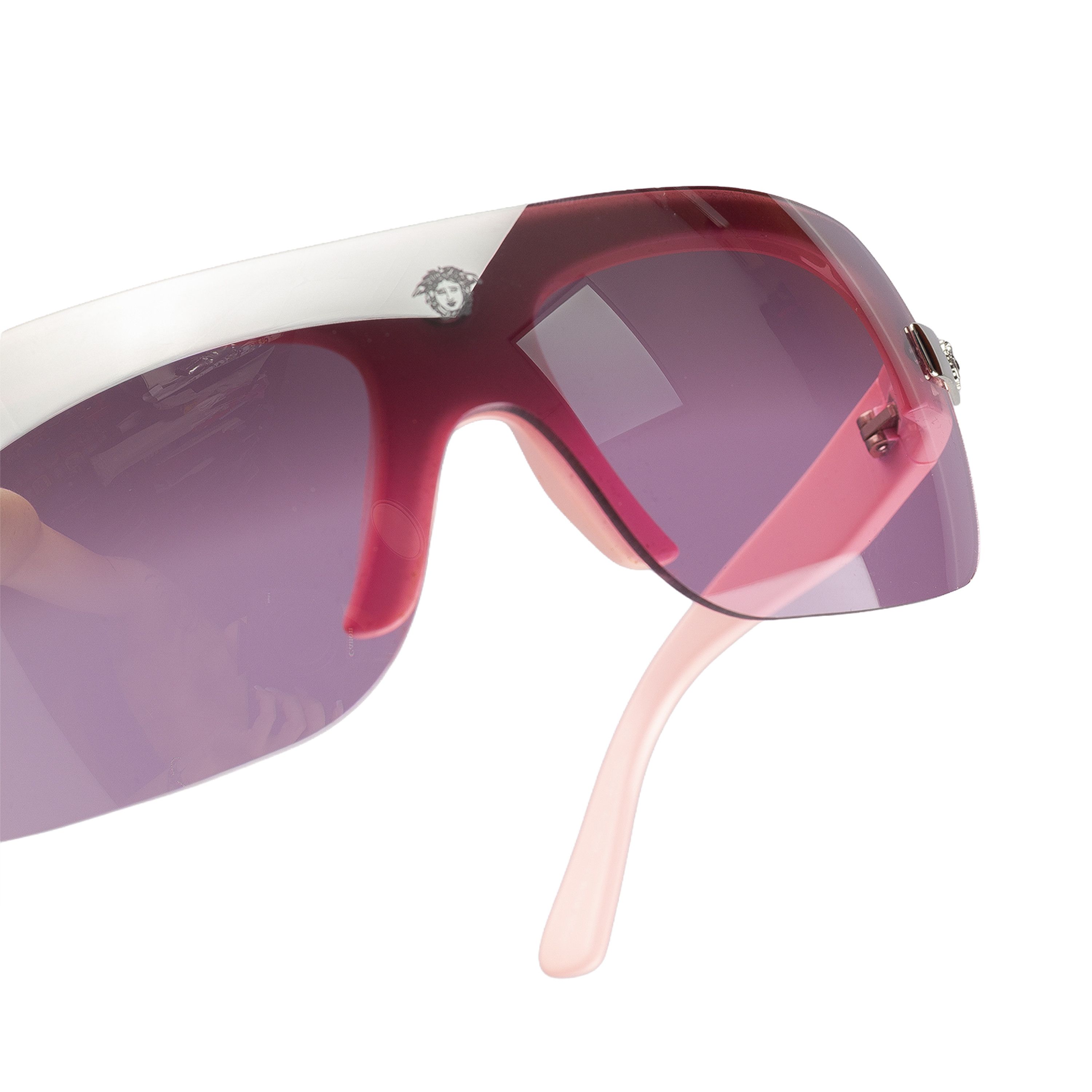 Versace Versace 4018-V 333/7A Pink Shield Sunglasses Size ONE SIZE - 8 Thumbnail