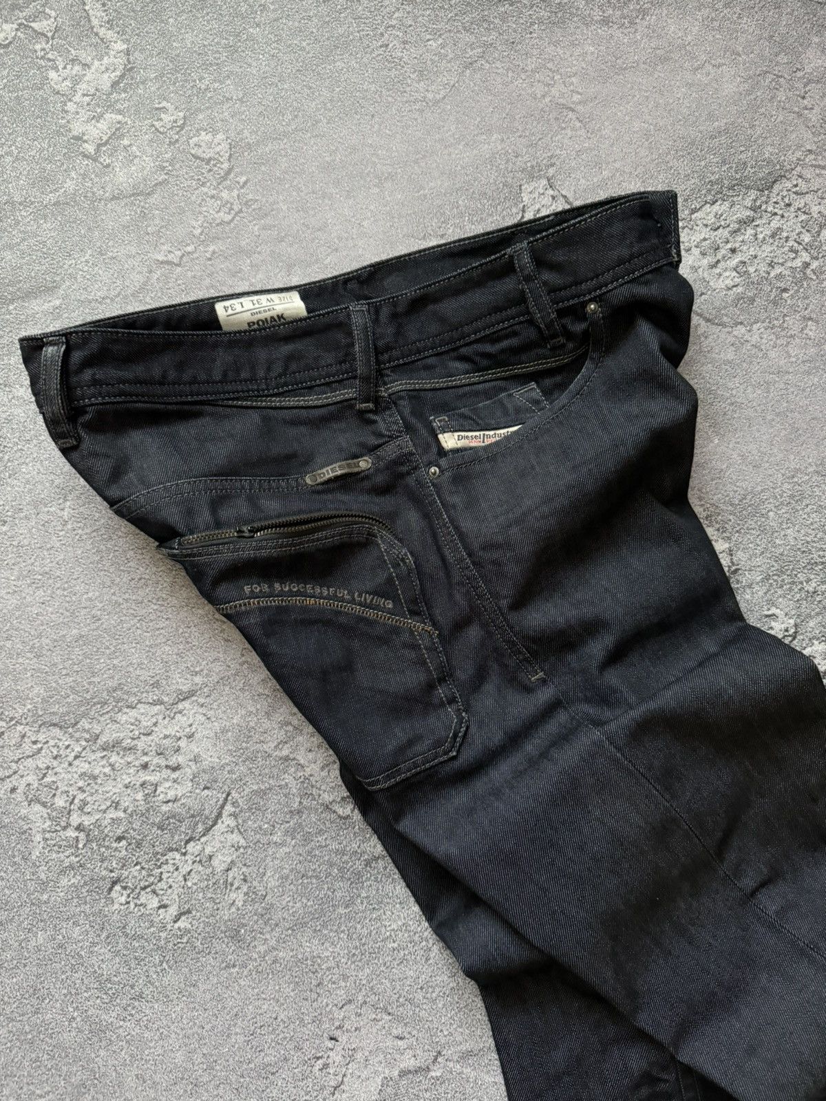 Diesel × Diesel Black Gold Diesel 31/34 Poiak wash 0088z denim pant trouser Jean chino Size US 31 - 18 Thumbnail