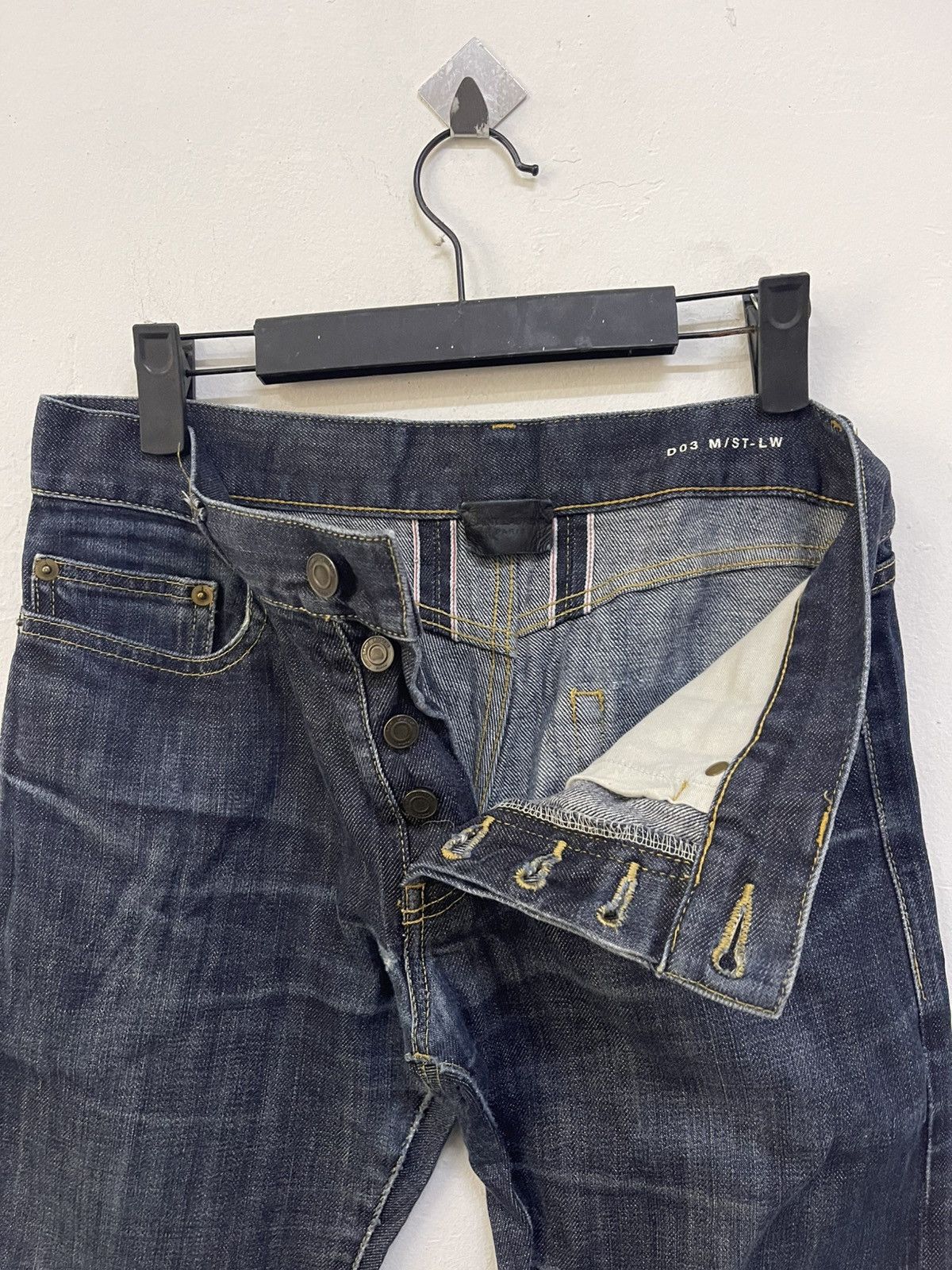 Saint Laurent Paris Saint Laurent D03 M/ST-LW indigo jeans Size US 30 / EU 46 - 4 Thumbnail
