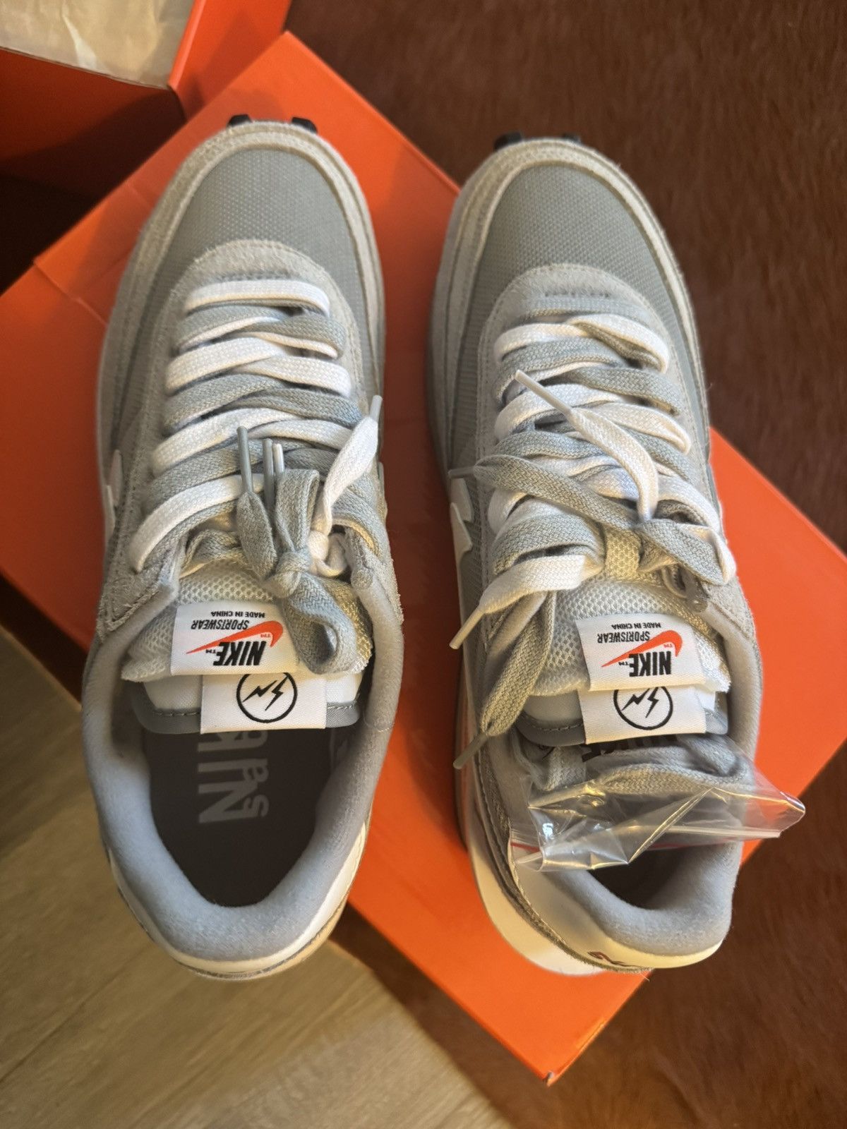 Fragment Design × Nike × Sacai Fragment Design x Sacai x Nike LDWaffle SF Grey Size US 10 / EU 43 - 3 Thumbnail