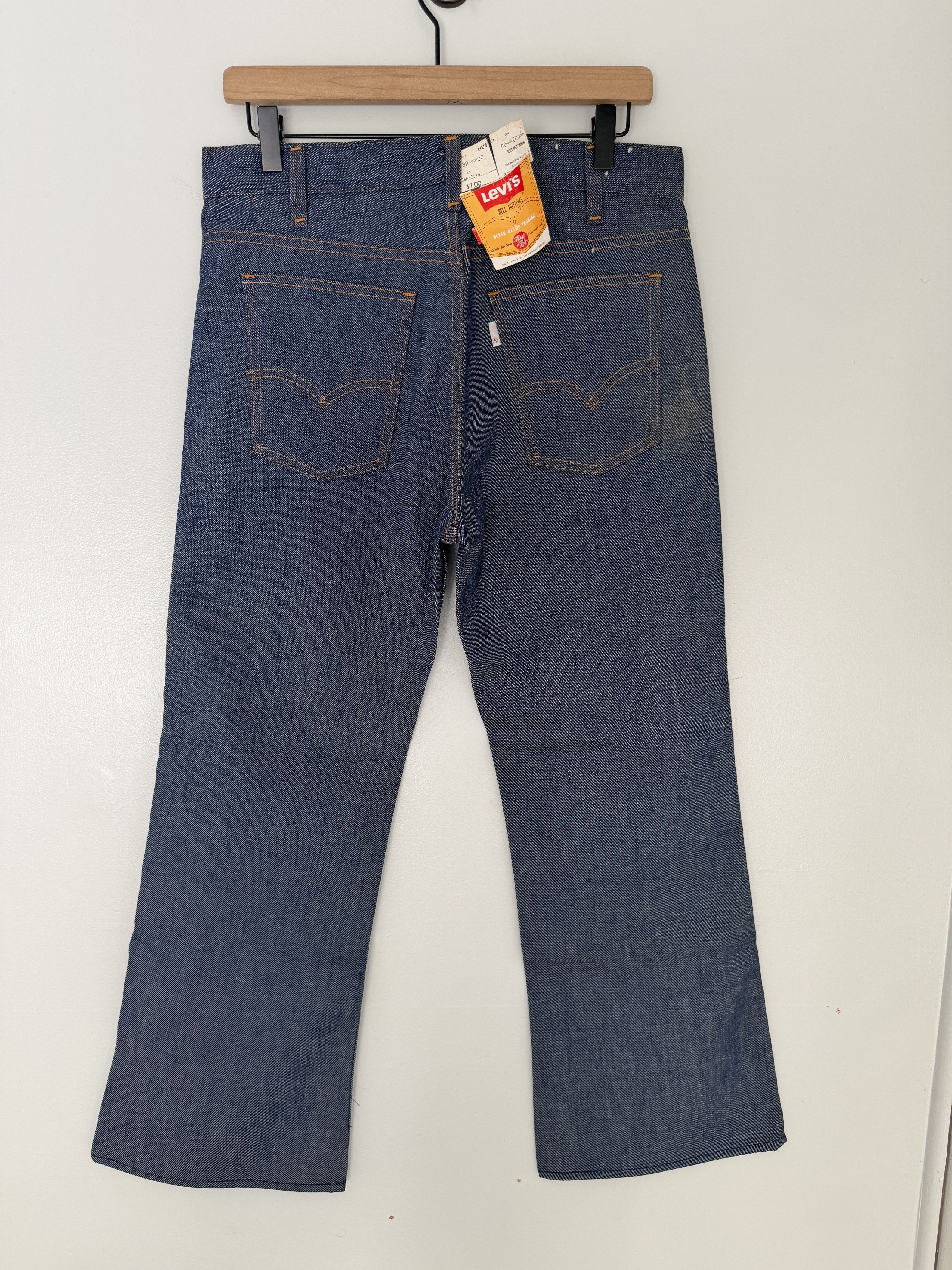 Levi's Vintage 70s Levi’s Bell Bottom Jeans Deadstock 32 Husky USA ...