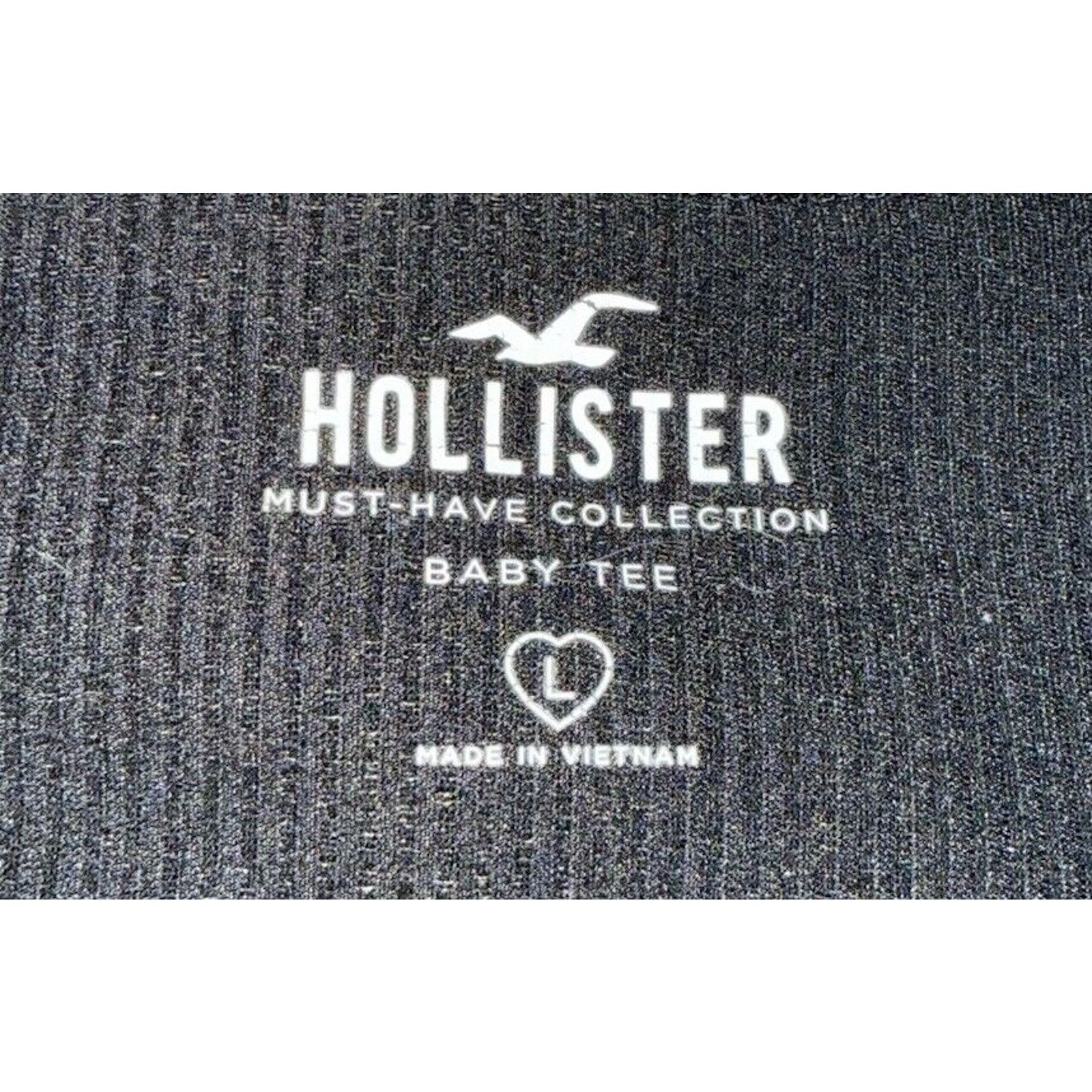 Hollister Hollister Must-Have Collection Baby Tee Black Size Large Size L / US 10 / IT 46 - 2 Thumbnail