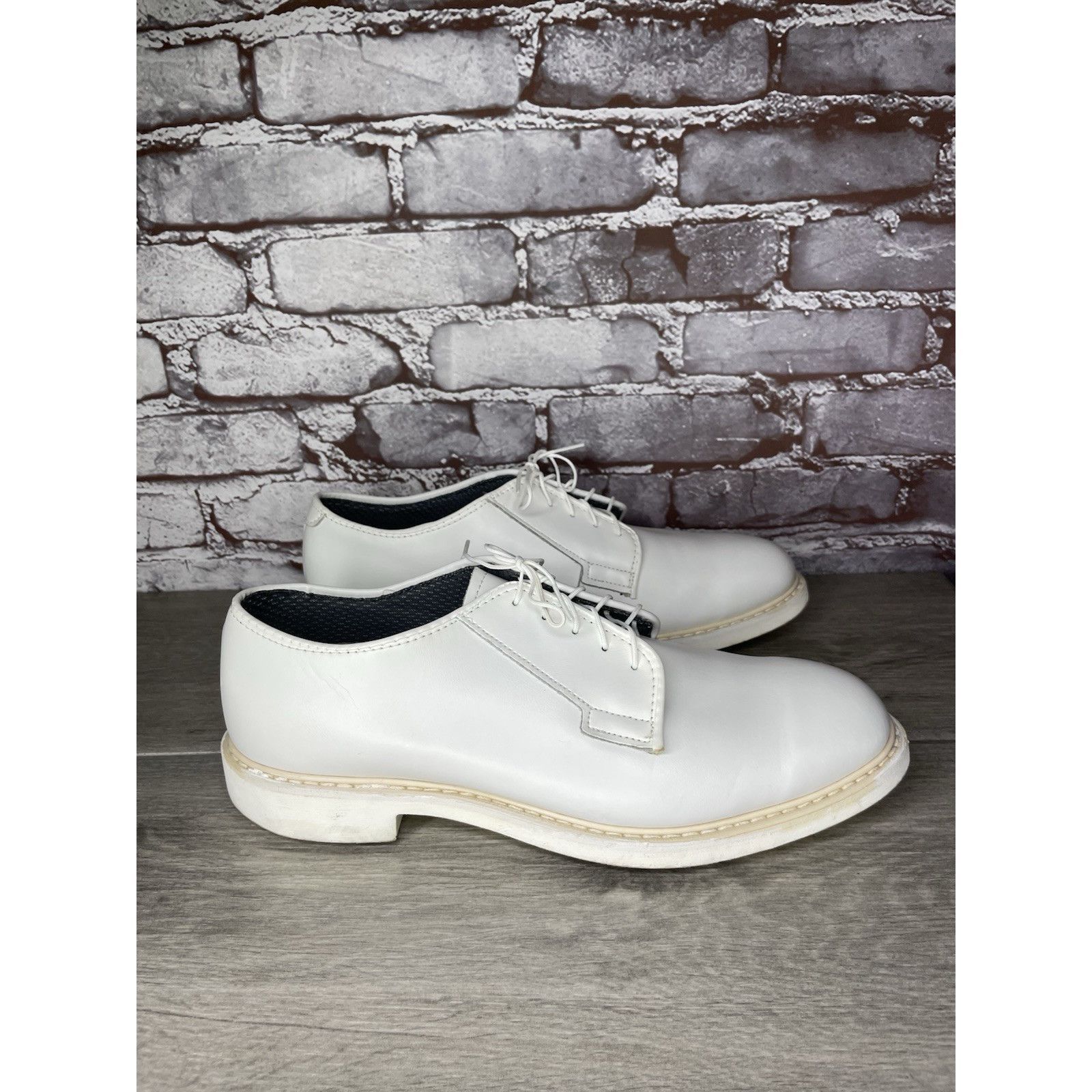 Altama Altama White Leather Oxford Dress Shoes Navy Military 629308 Size US 10 / EU 43 - 12 Thumbnail
