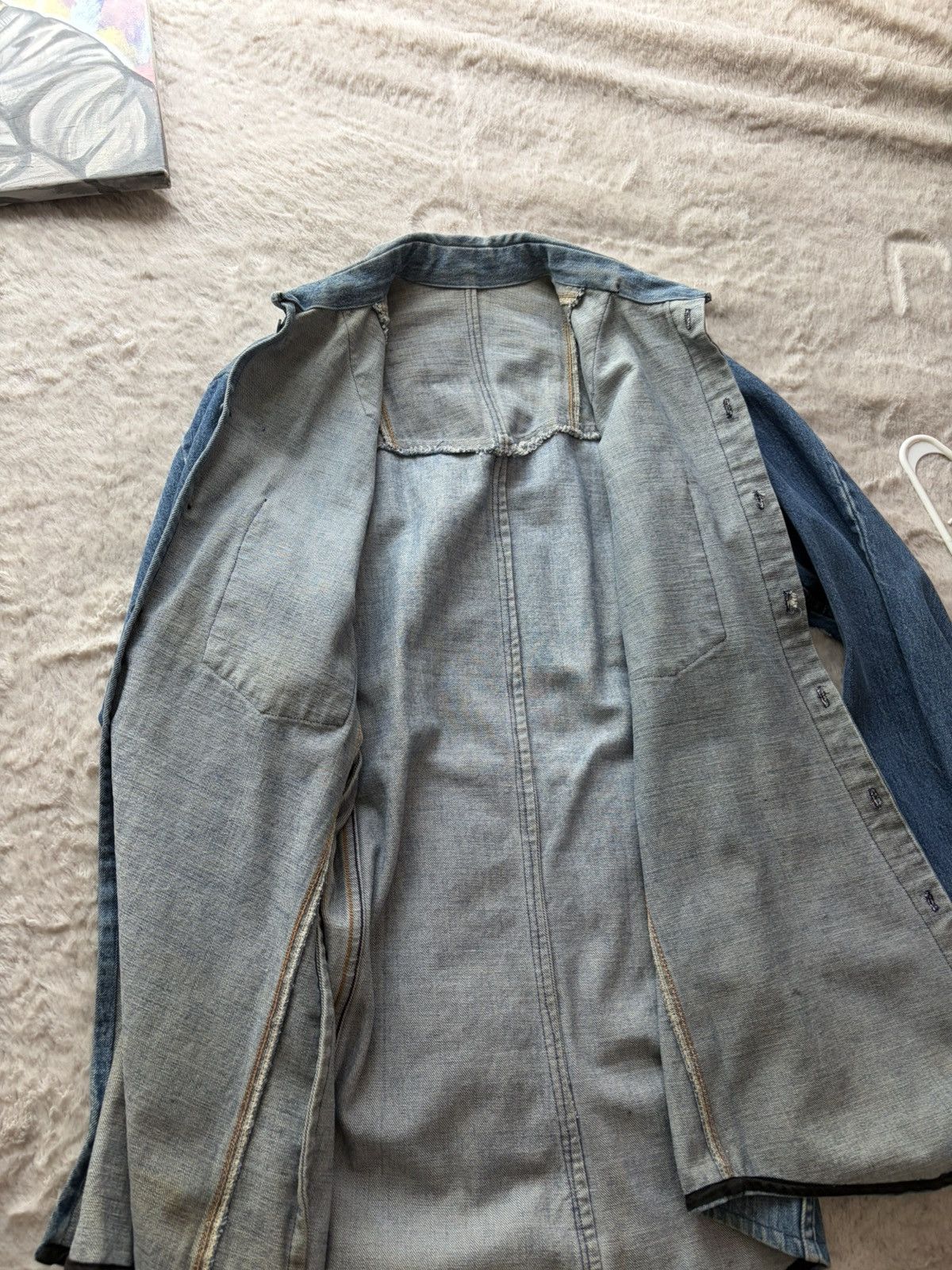 Levi's Made & Crafted Very rare experimental Levi's orange denim button up Size US L / EU 52-54 / 3 - 5 Thumbnail
