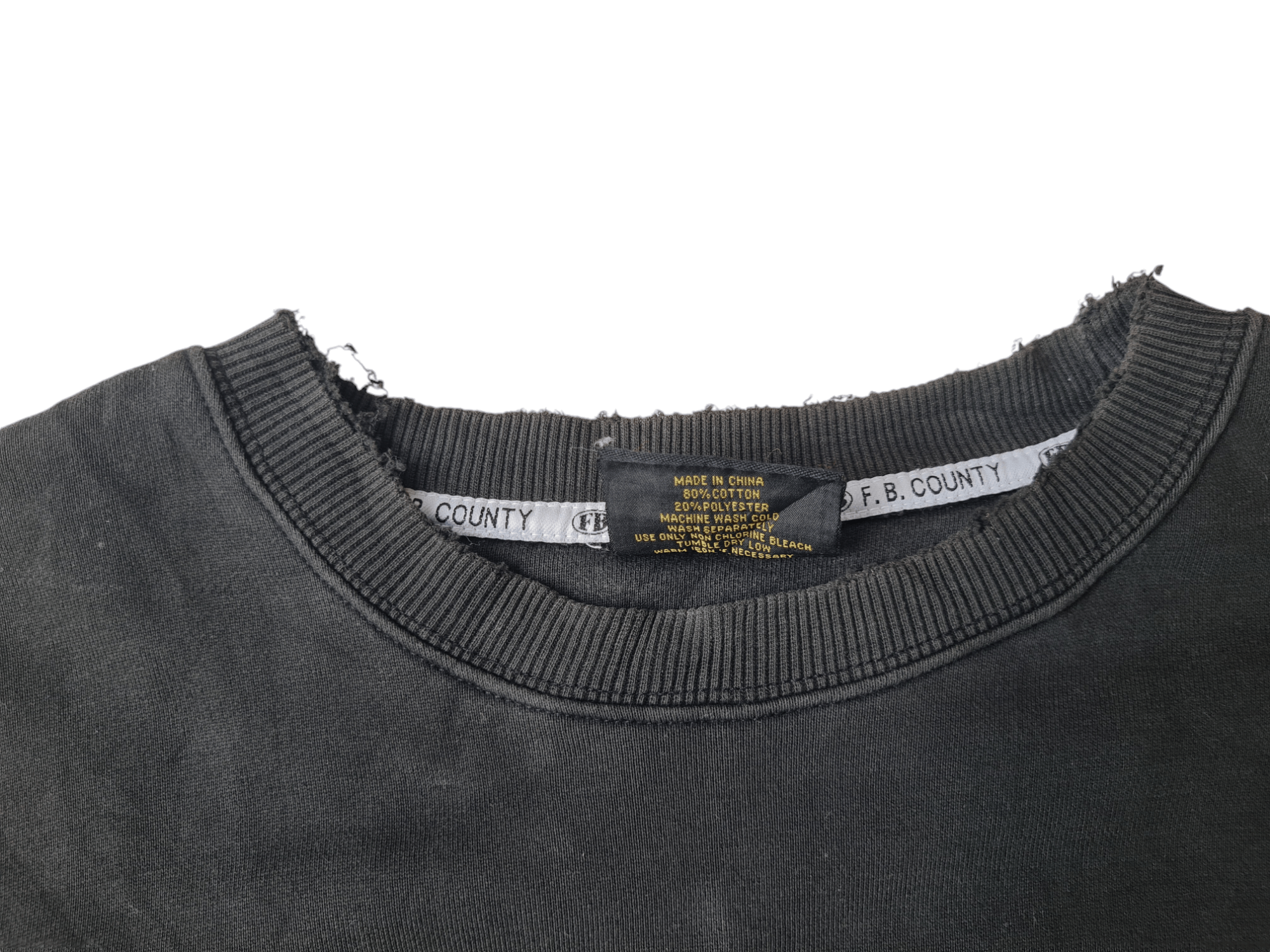 Vintage Vtg 2002 FB County Black Sweatshirt Size US XL / EU 56 / 4 - 9 Thumbnail