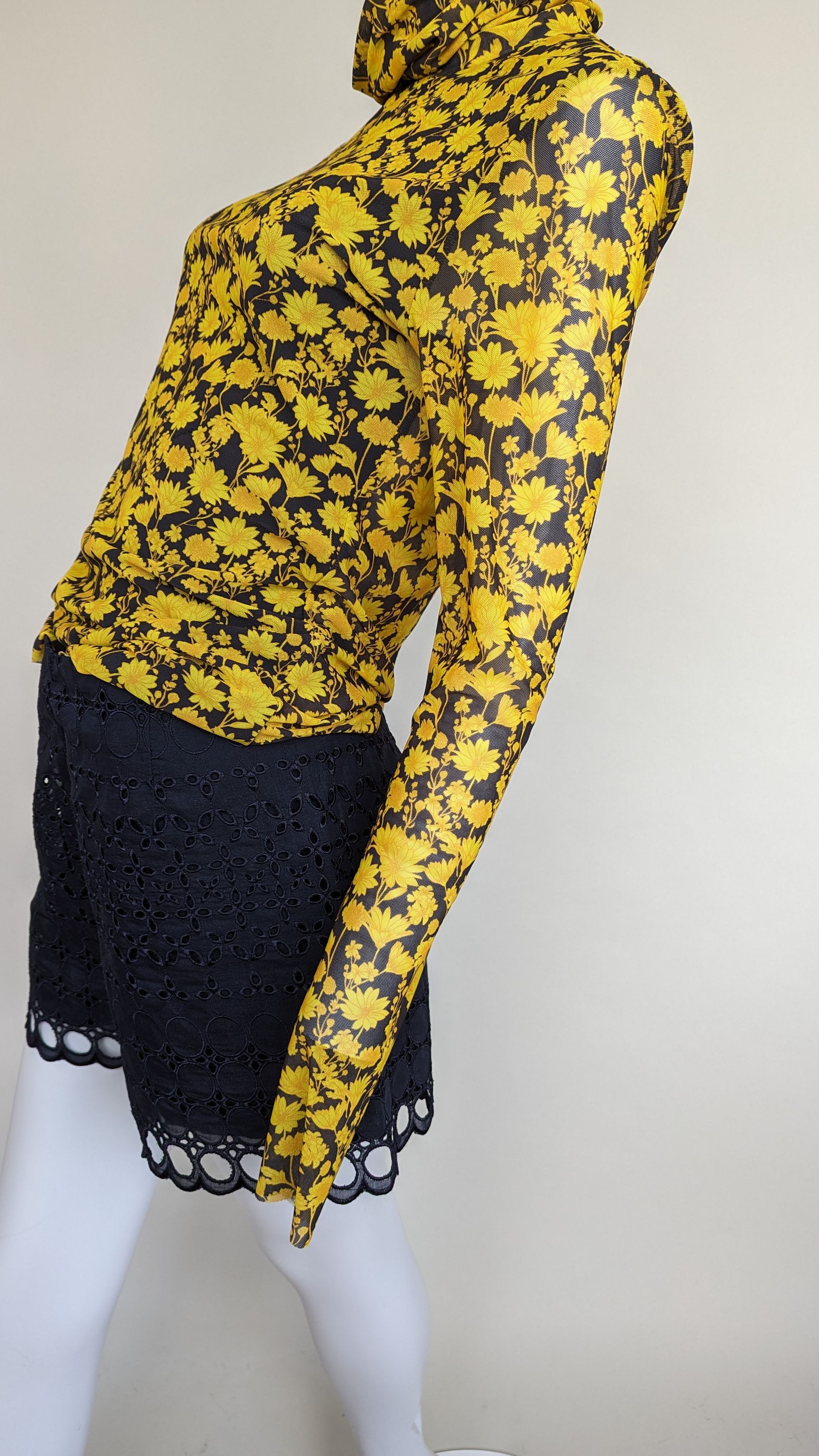 Ganni Rollneck longsleeve, floral print Size M / US 6-8 / IT 42-44 - 4 Thumbnail