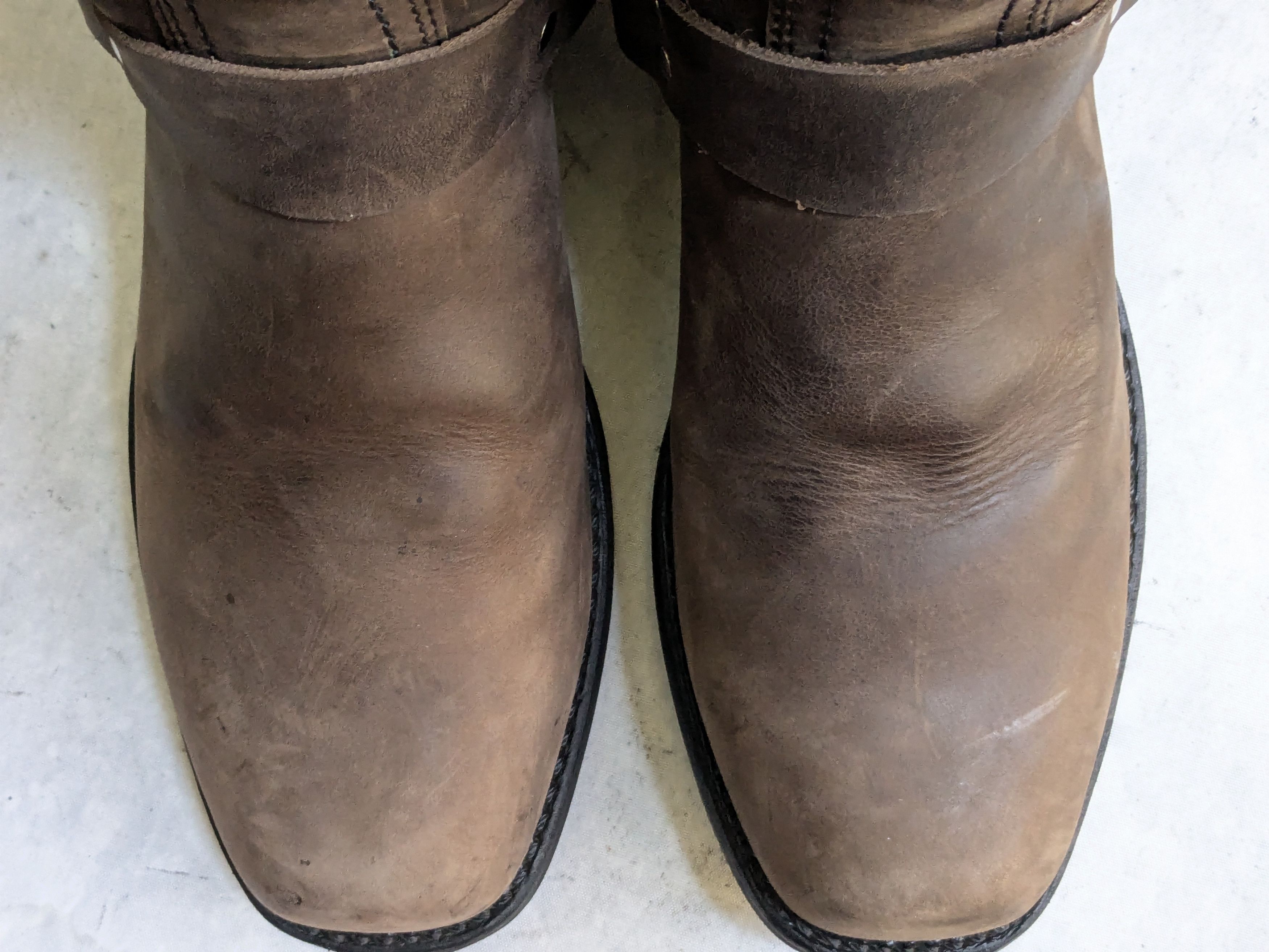 Frye Frye Harness Boots Brown Leather 11.5 M Buckle Strap Size US 11.5 / EU 44-45 - 6 Thumbnail