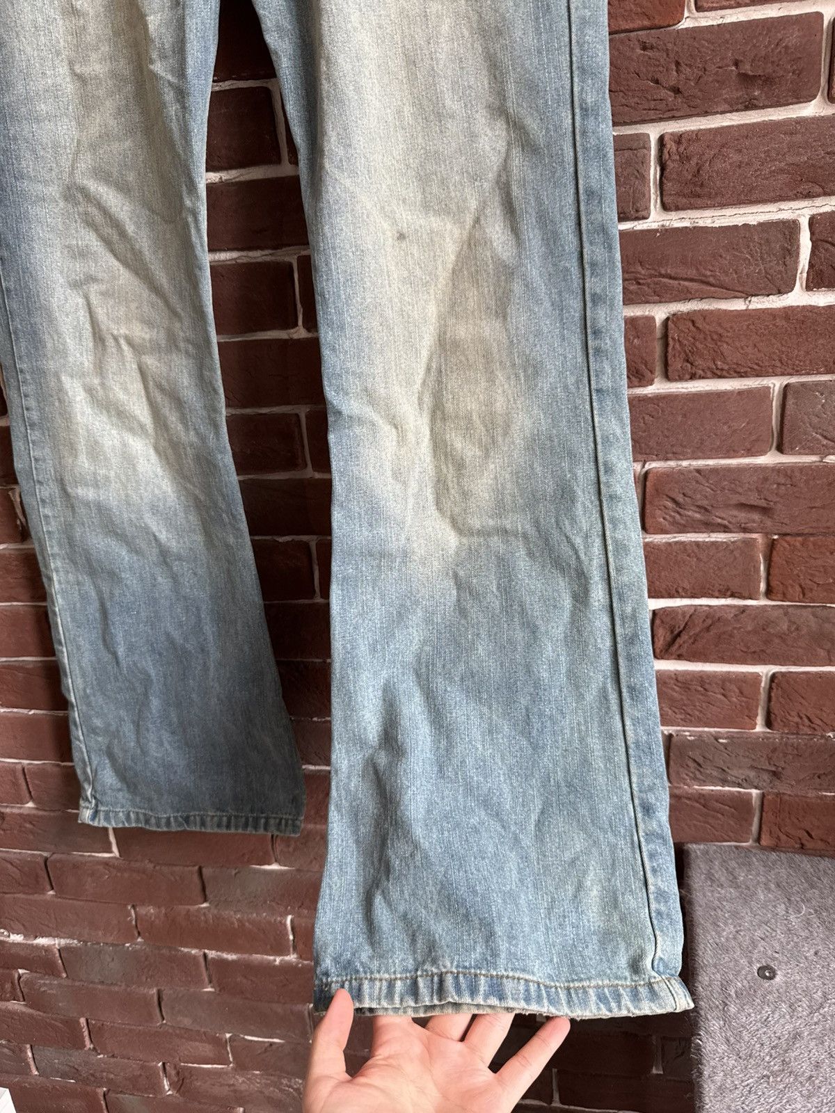 Diesel Vintage Y2k Rare Diesel Mud Wash Flared Jeans Pant Hype 32 Size US 32 / EU 48 - 6 Thumbnail