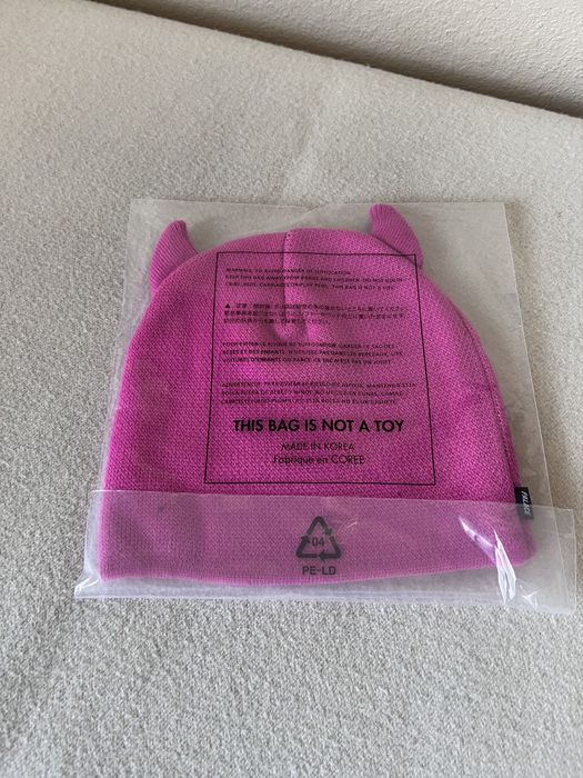 Palace Palace Skateboards Horny Nein Cuff Beanie in Pink | Grailed