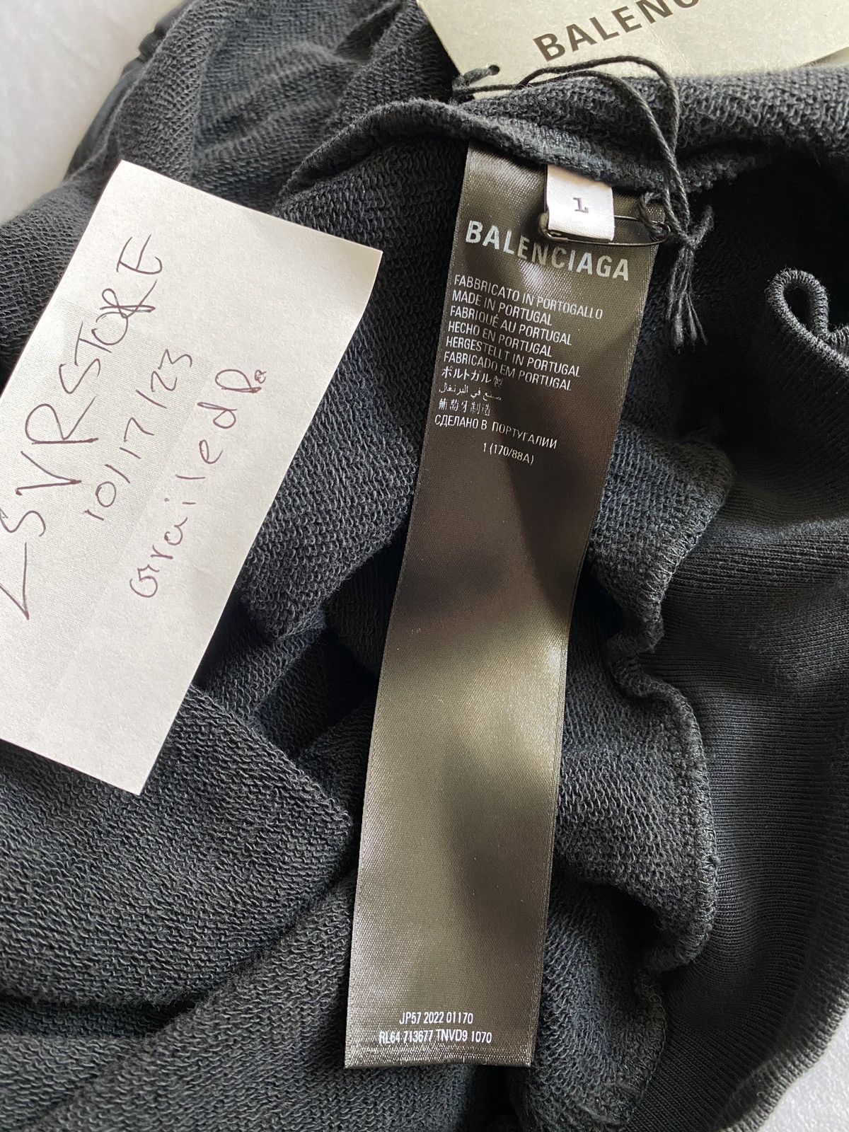 Balenciaga BALENCIAGA XXXL Super Oversized Hoodie Black Size 1 Size US S / EU 44-46 / 1 - 6 Thumbnail
