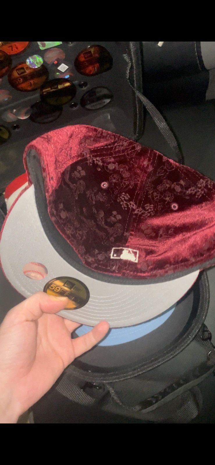 Hat Club × New Era SAKURA PACK NY YANKEES RED VELVET SIZE 8 Size 46 - 3 Thumbnail