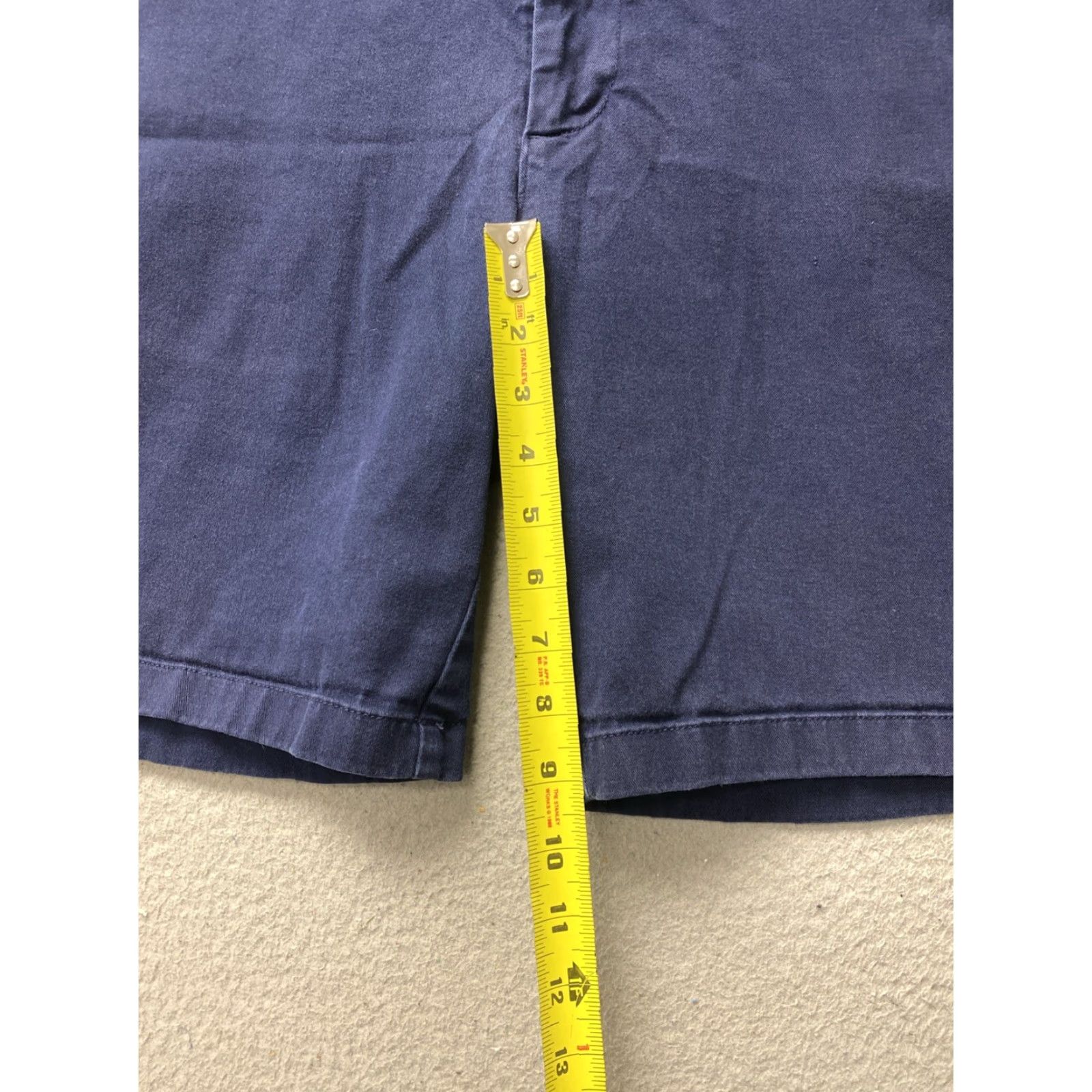 J.Crew VINTAGE J.Crew Mens Chino Shorts Size 36 Casual Flat Front Cotton Blend Navy 9-Inch Inseam Size US 36 / EU 52 - 4 Thumbnail