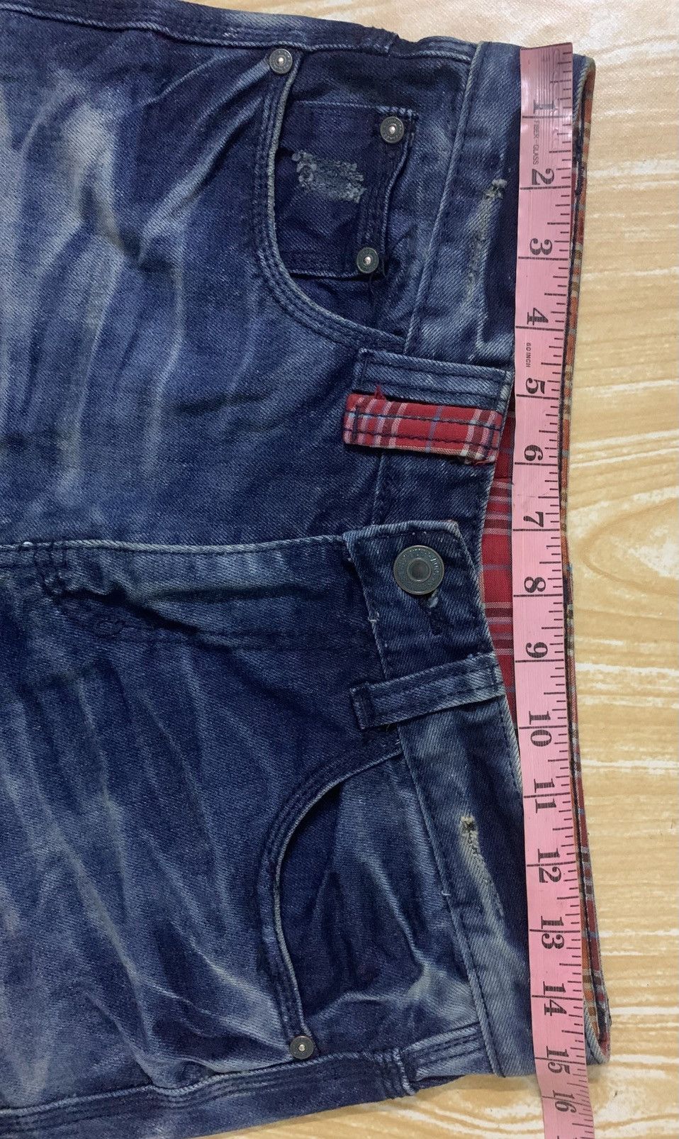 Japanese Brand Street Setup est 2007 Mud Wash Denim Jeans Pants Size US 30 / EU 46 - 22 Thumbnail