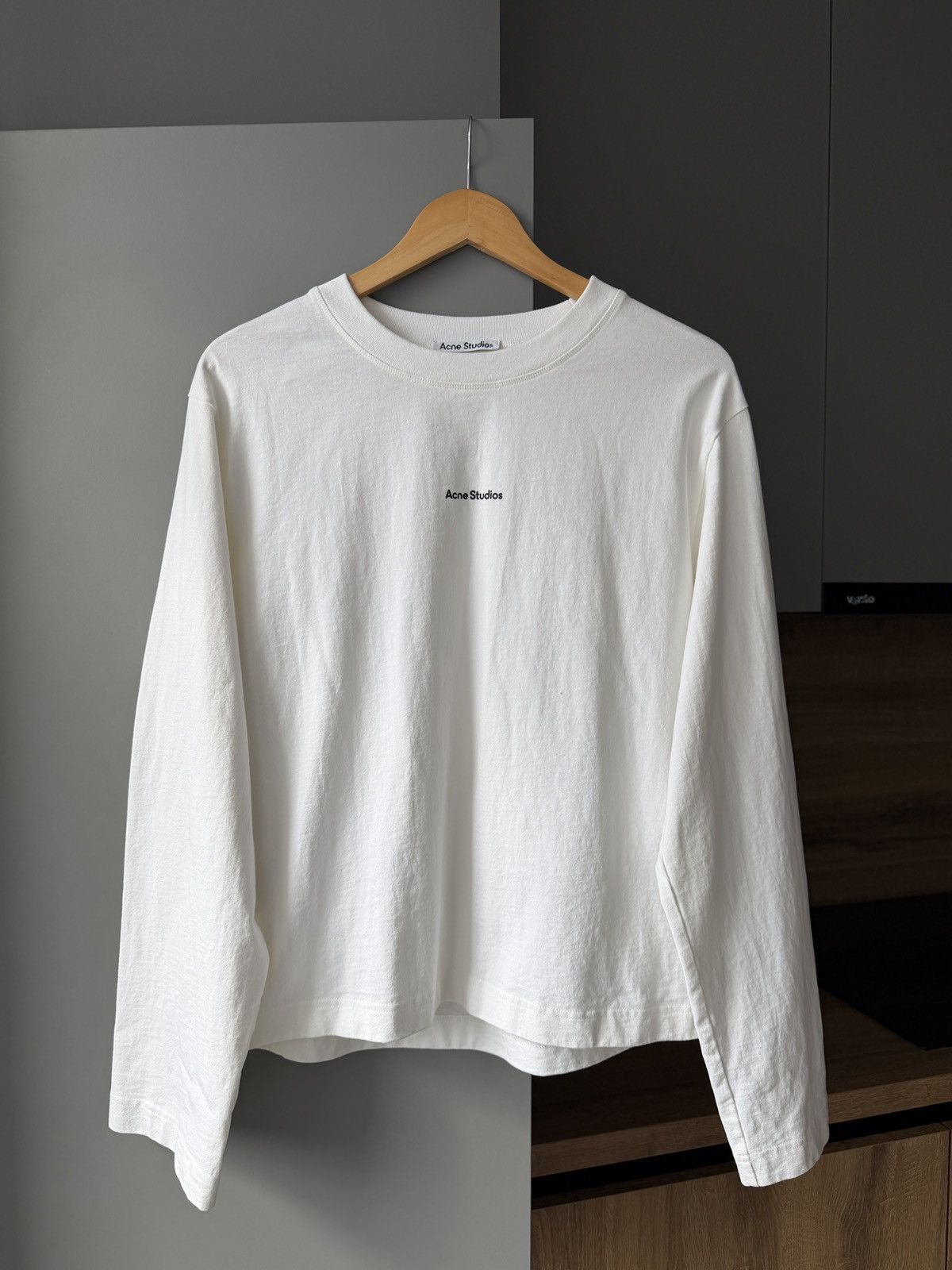 Acne Studios Acne Studios Logo Long-Sleeve T-Shirt Size US S / EU 44-46 / 1 - 1 Thumbnail