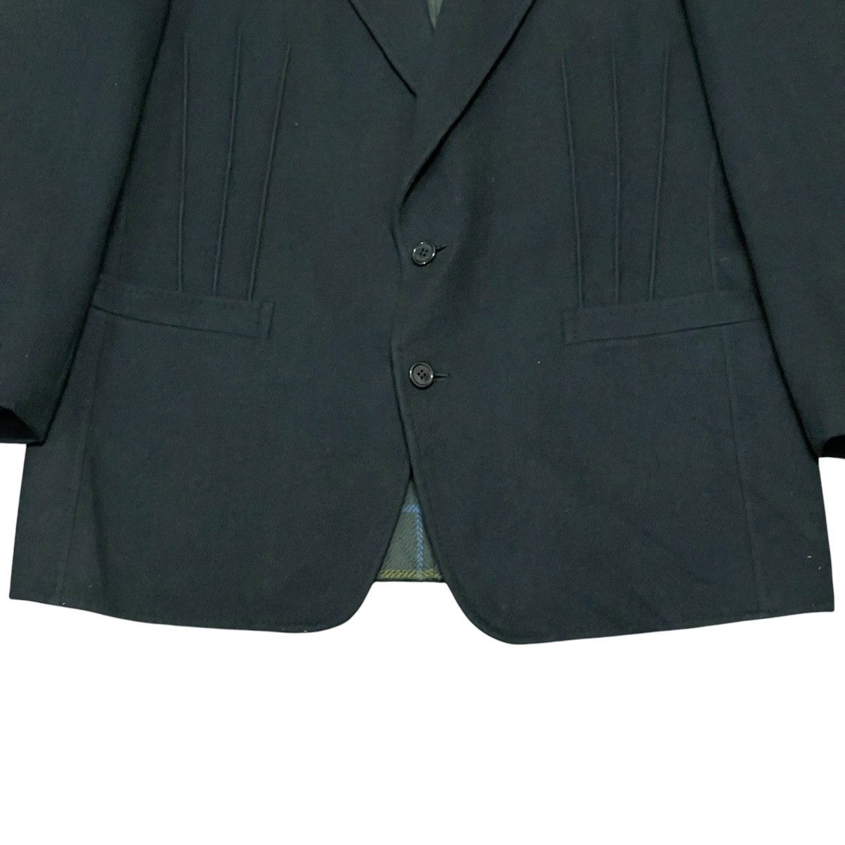 Lanvin Vintage Lanvin Paris Pleated Wool & Cashmere Blazer Coat Size 52R - 8 Thumbnail