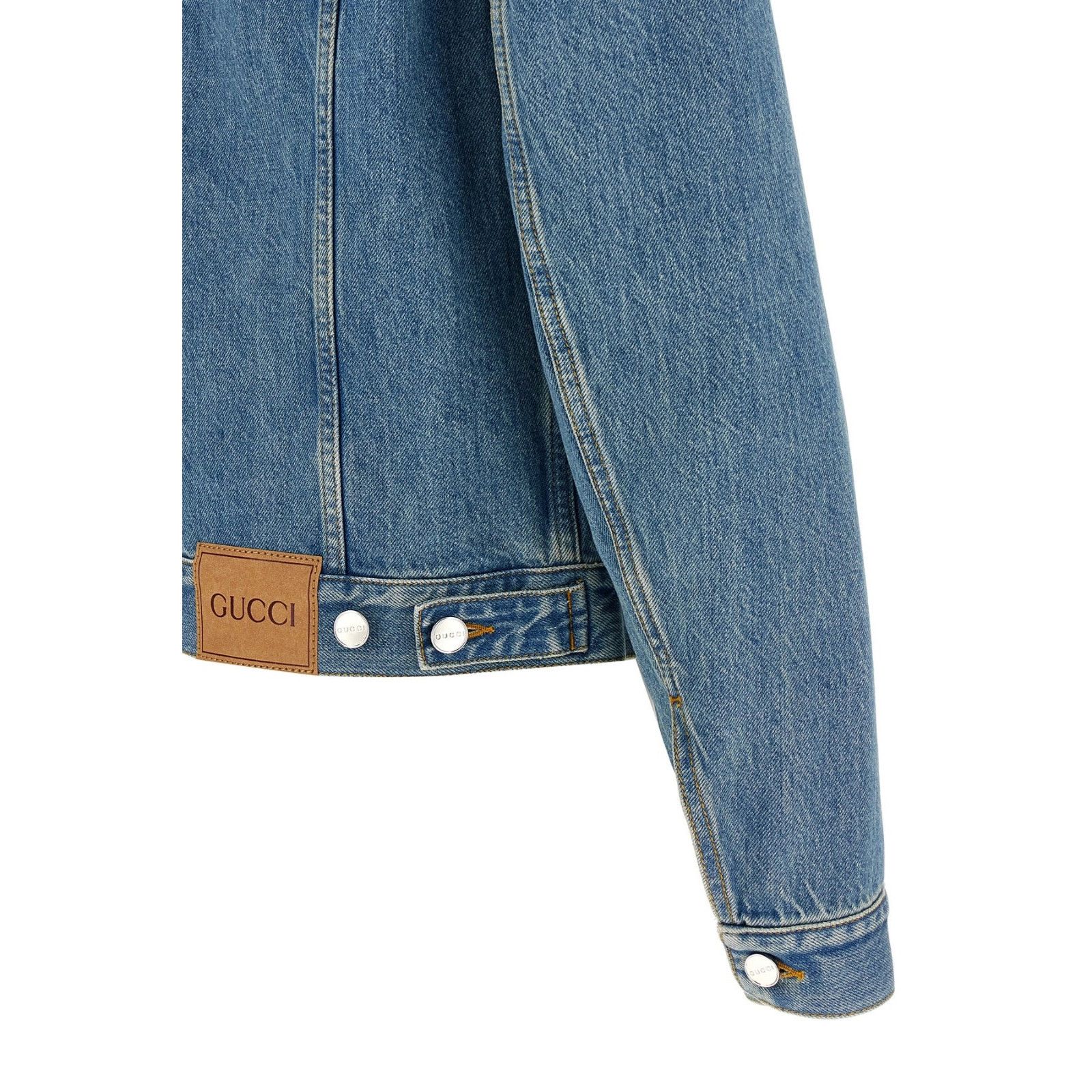 Gucci GUCCI GG Denim Jacket New & Authentic (Men's size:M;) Size US M / EU 48-50 / 2 - 4 Thumbnail