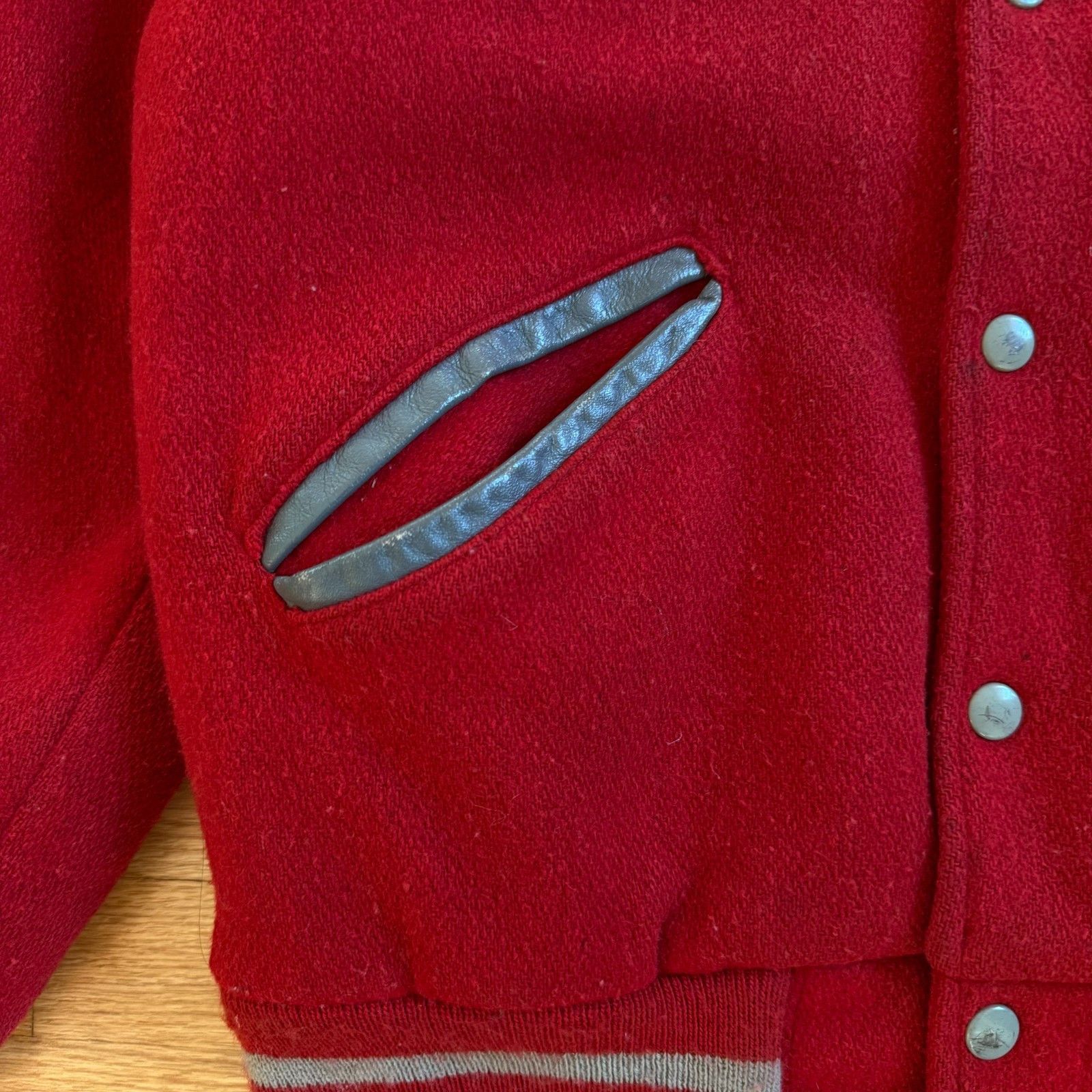 RRL Ralph Lauren Vintage 1960's Trojans Varsity Wool Jacket Red Size US M / EU 48-50 / 2 - 6 Thumbnail