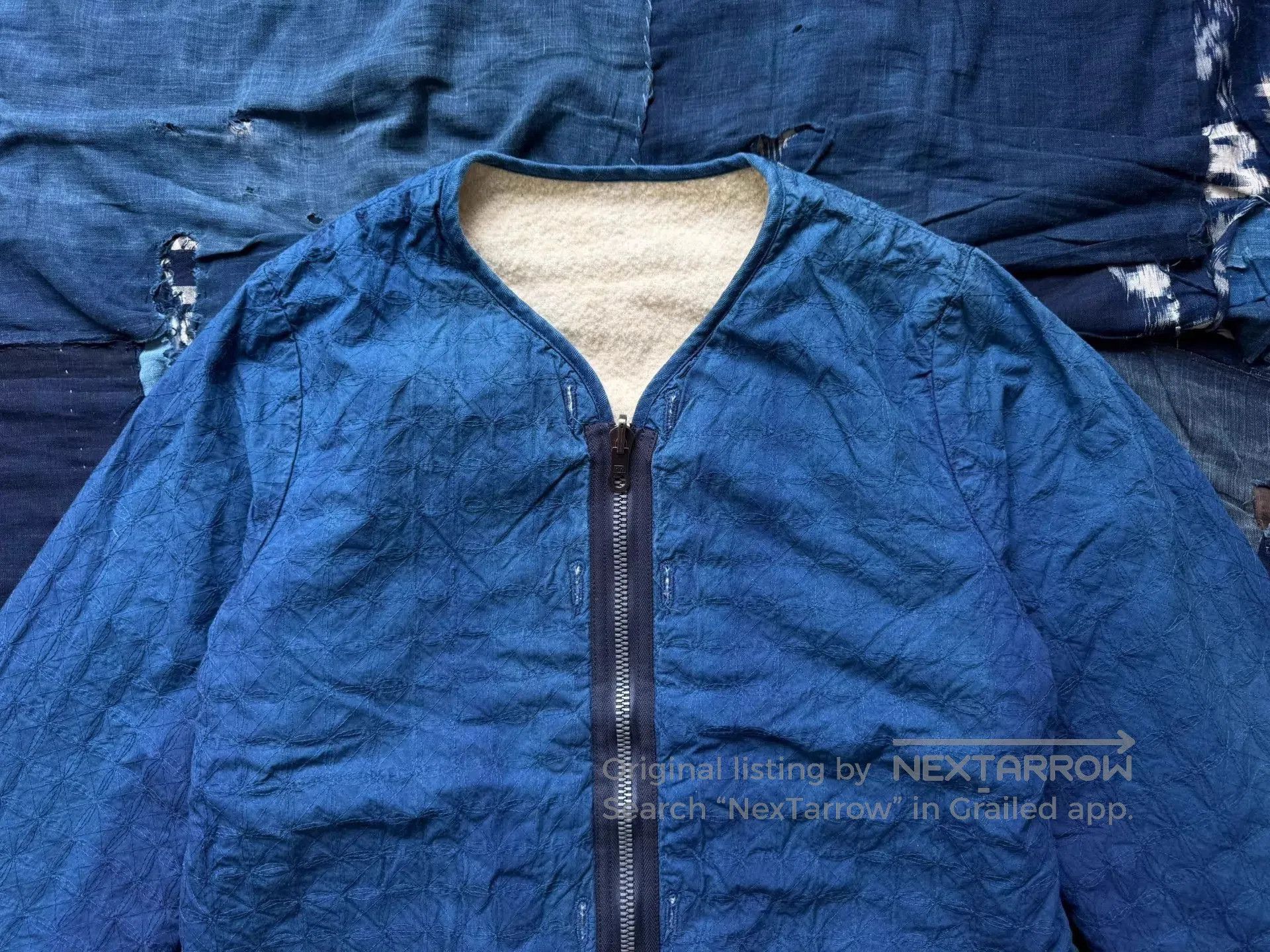 Visvim Blue Zip-Up Light Jacket Size M. Size US M / EU 48-50 / 2 - 7 Thumbnail