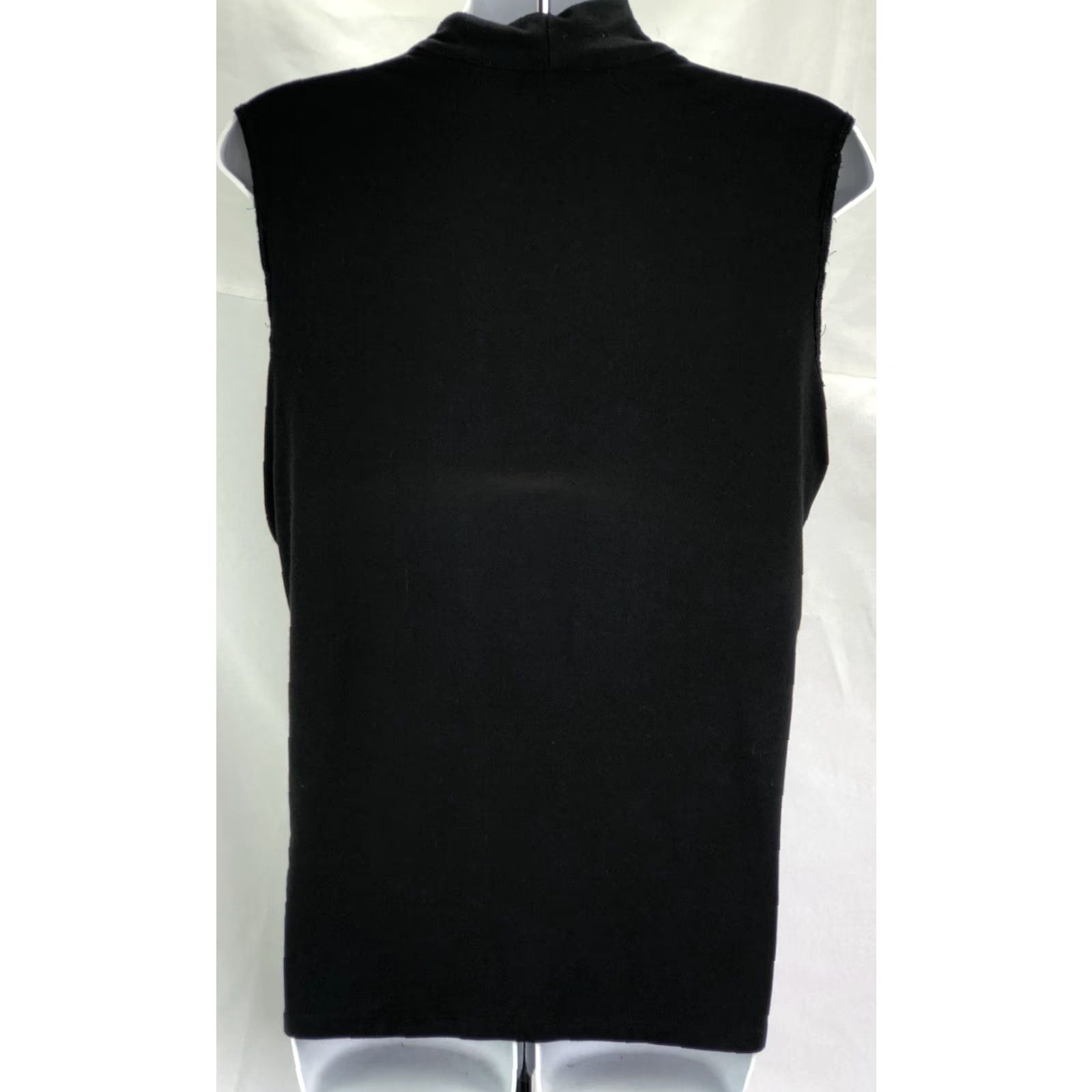 Talbots Talbots Blouse Sleeveless M Black V-Neck Size M / US 6-8 / IT 42-44 - 4 Thumbnail