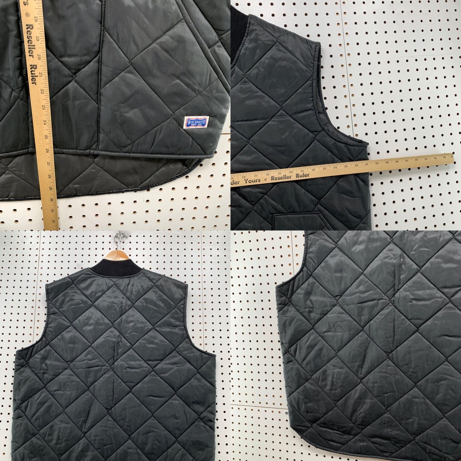 Vintage VINTAGE Big Smith Quilted Vest Jacket Mens 3XL Black Made USA Size US XXL / EU 58 / 5 - 9 Thumbnail