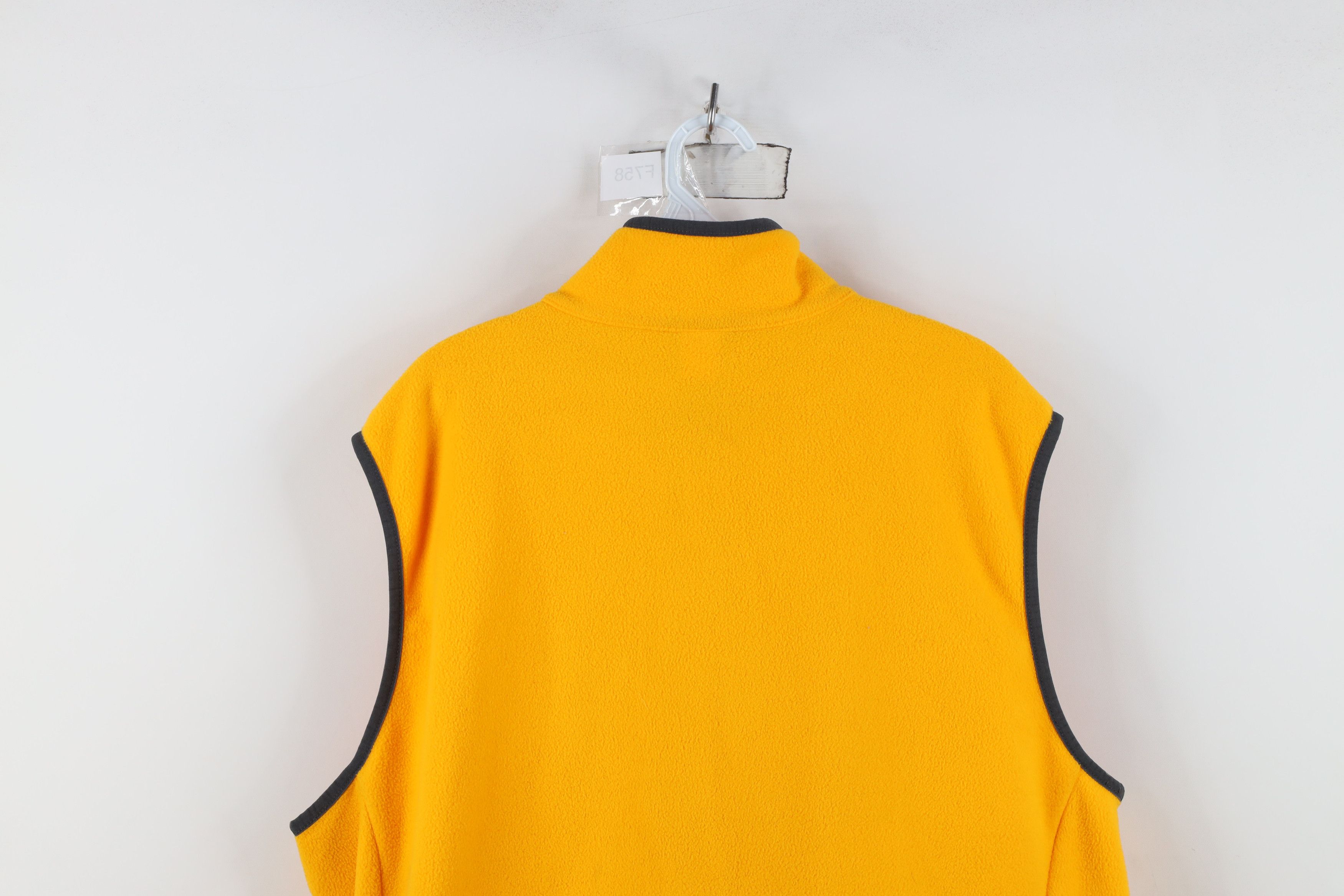 The North Face The North Face Spell Out Full Zip Fleece Vest Jacket Yellow Size US XL / EU 56 / 4 - 15 Thumbnail