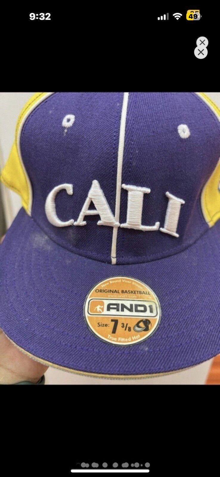 Vintage ***FINAL DROP***RARE 00s AND 1 CALI PINWHEEL FITTED CAP 73/8 Size ONE SIZE - 9 Thumbnail