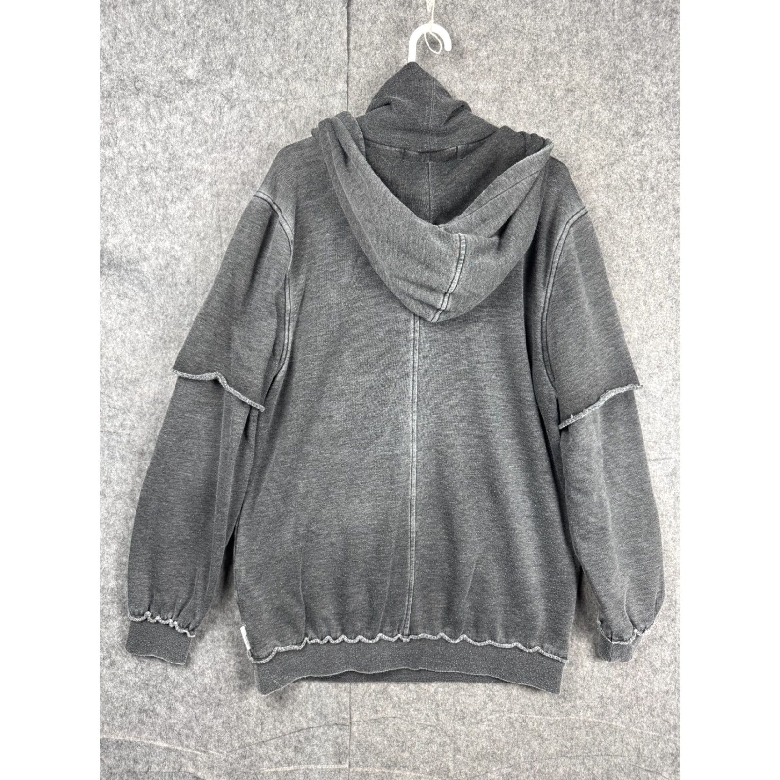 Vintage The Laundry Room Oversized Hoodie Shirt Men Large Gray Distressed Pauline Bro Tiered All Seasons Winter Spring Fall Breathing Pullover Size US L / EU 52-54 / 3 - 3 Thumbnail