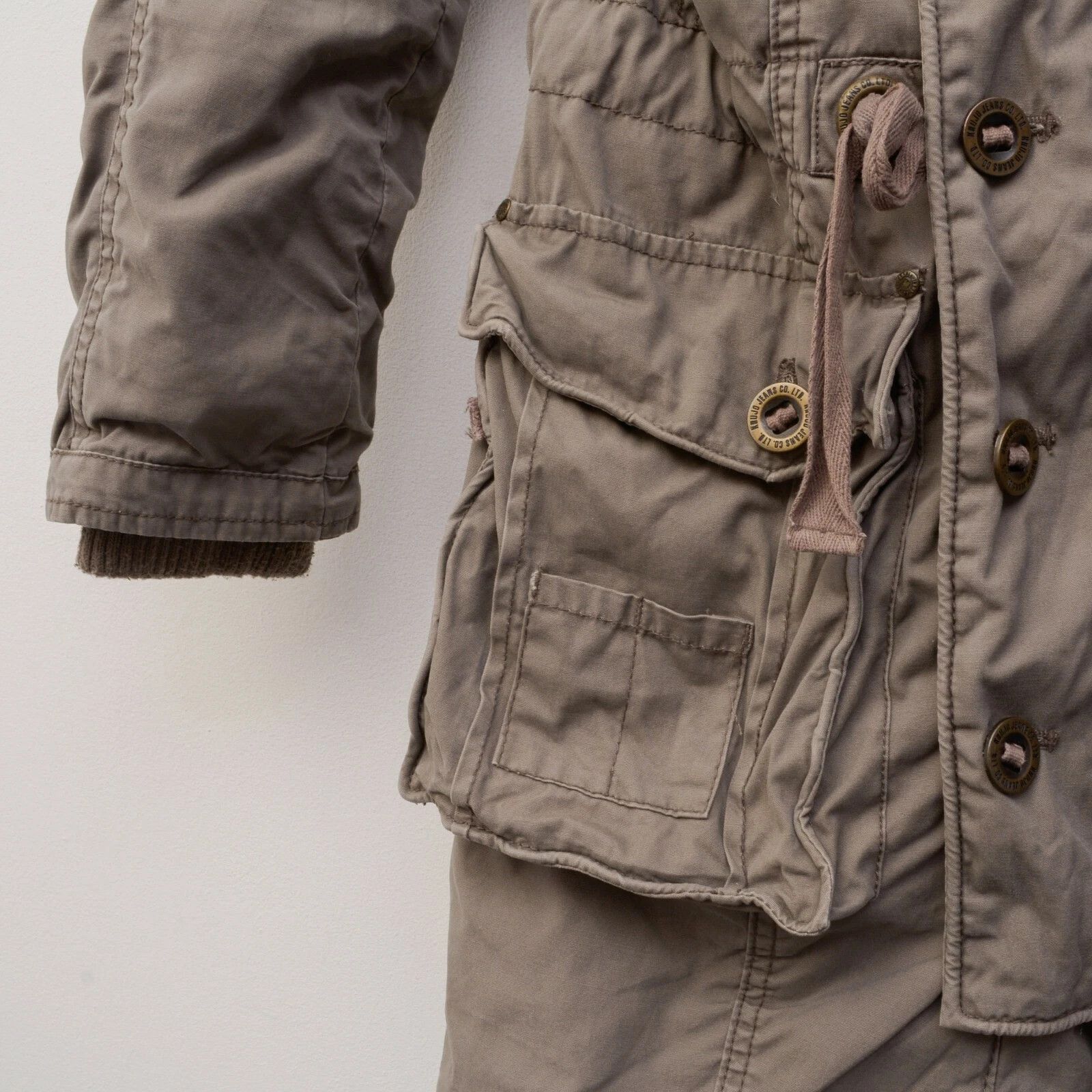 khujo CLAMMY Women Coat S Jacket UK 8 US 4 Top Button Zip Cotton Size S / US 4 / IT 40 - 3 Thumbnail