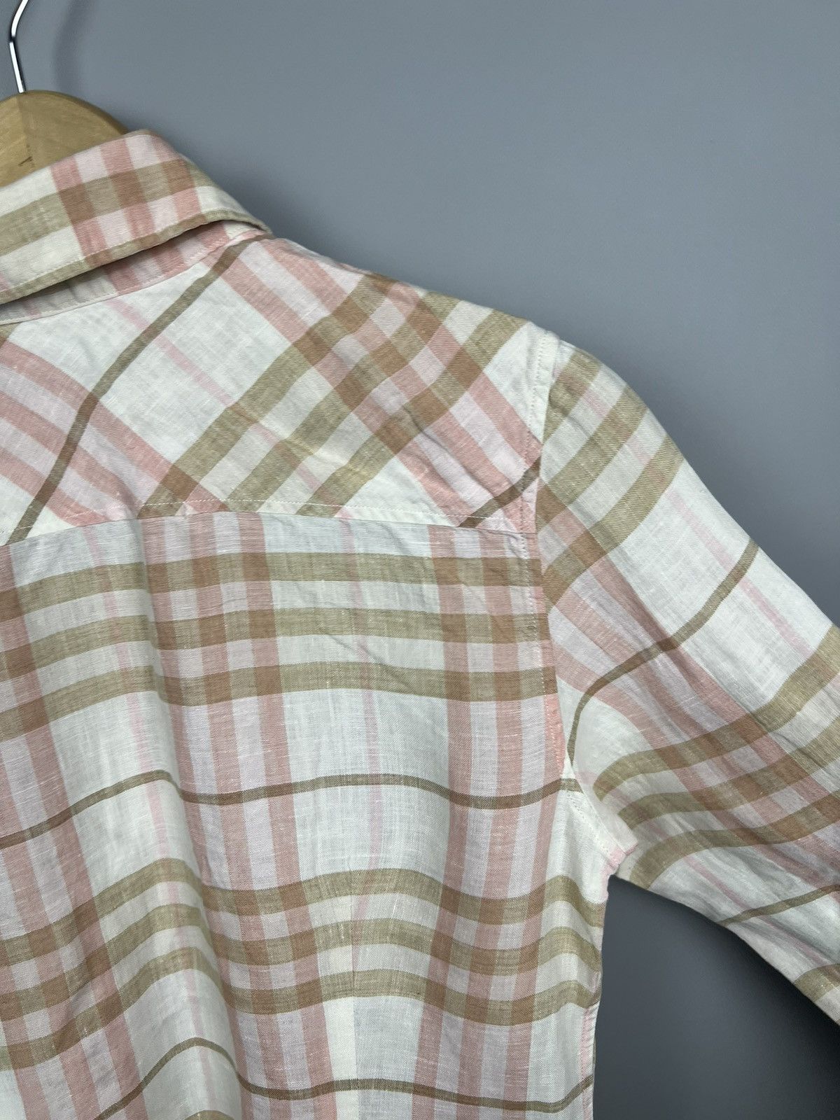 Burberry Burberry London linen Nova Check Long Sleeve Shirt button up Size M / US 6-8 / IT 42-44 - 8 Thumbnail