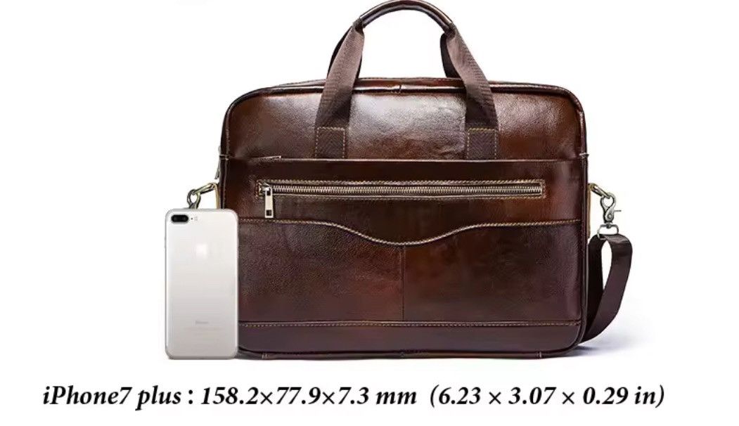 Leather Vintage Brown Leather Duffel Bag | Premium Travel Weekender Size ONE SIZE - 3 Thumbnail